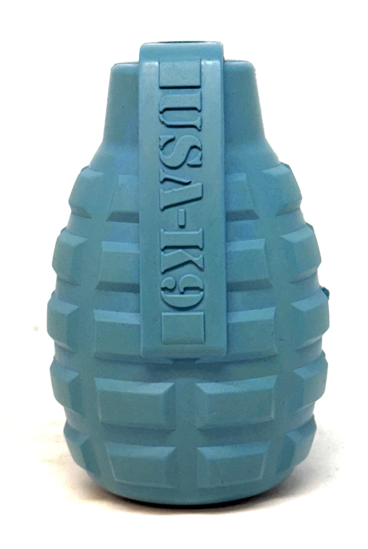 USA-K9 Grenade Rubber Dog Chew Toy | K9 Handler Reward Toy | Red & Blue | USA Made - Image 12