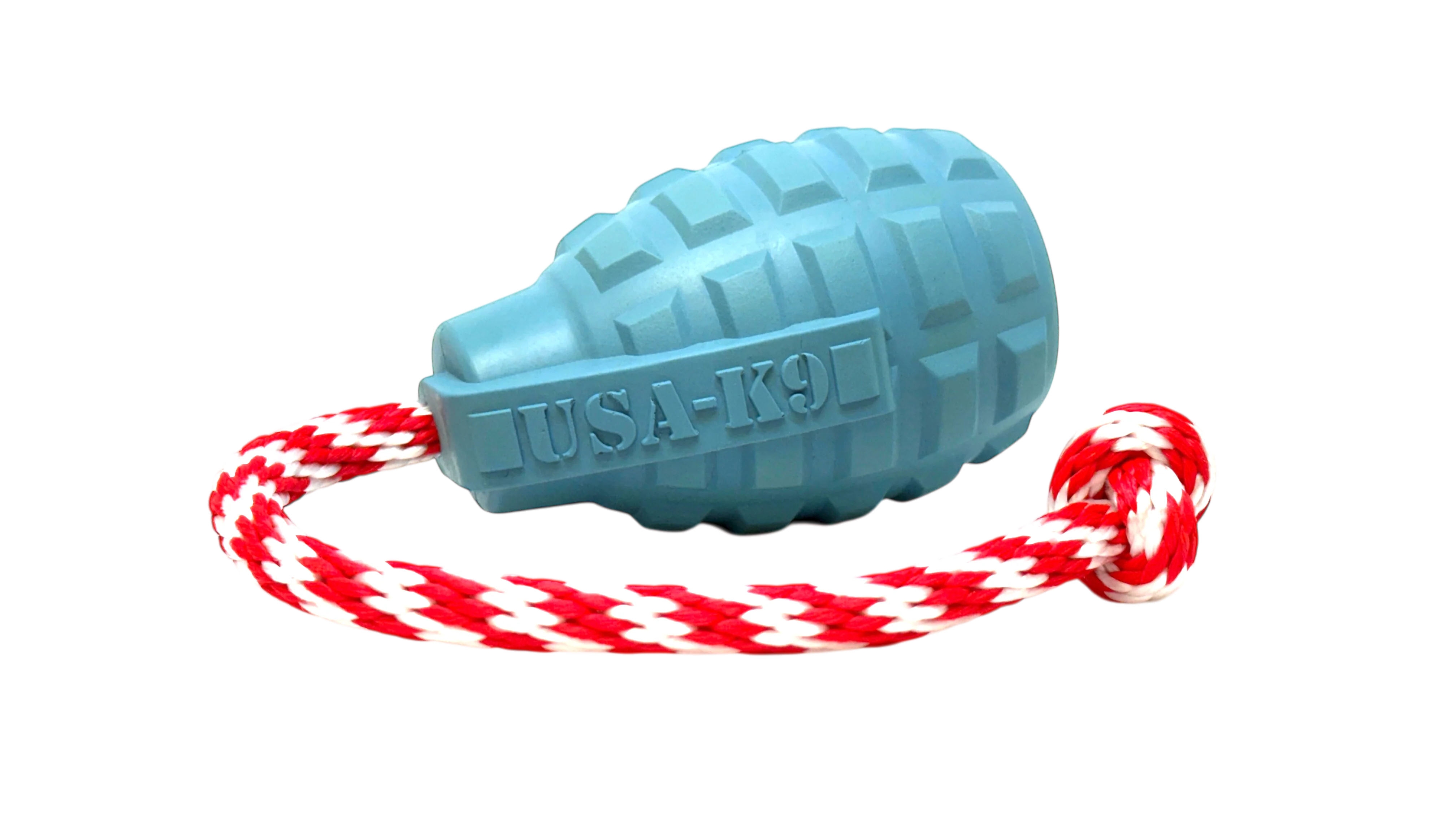 USA-K9 Grenade Shaped Rubber Dog Toy - Chew, Treat Dispenser & Tug Toy | USA - Image 2