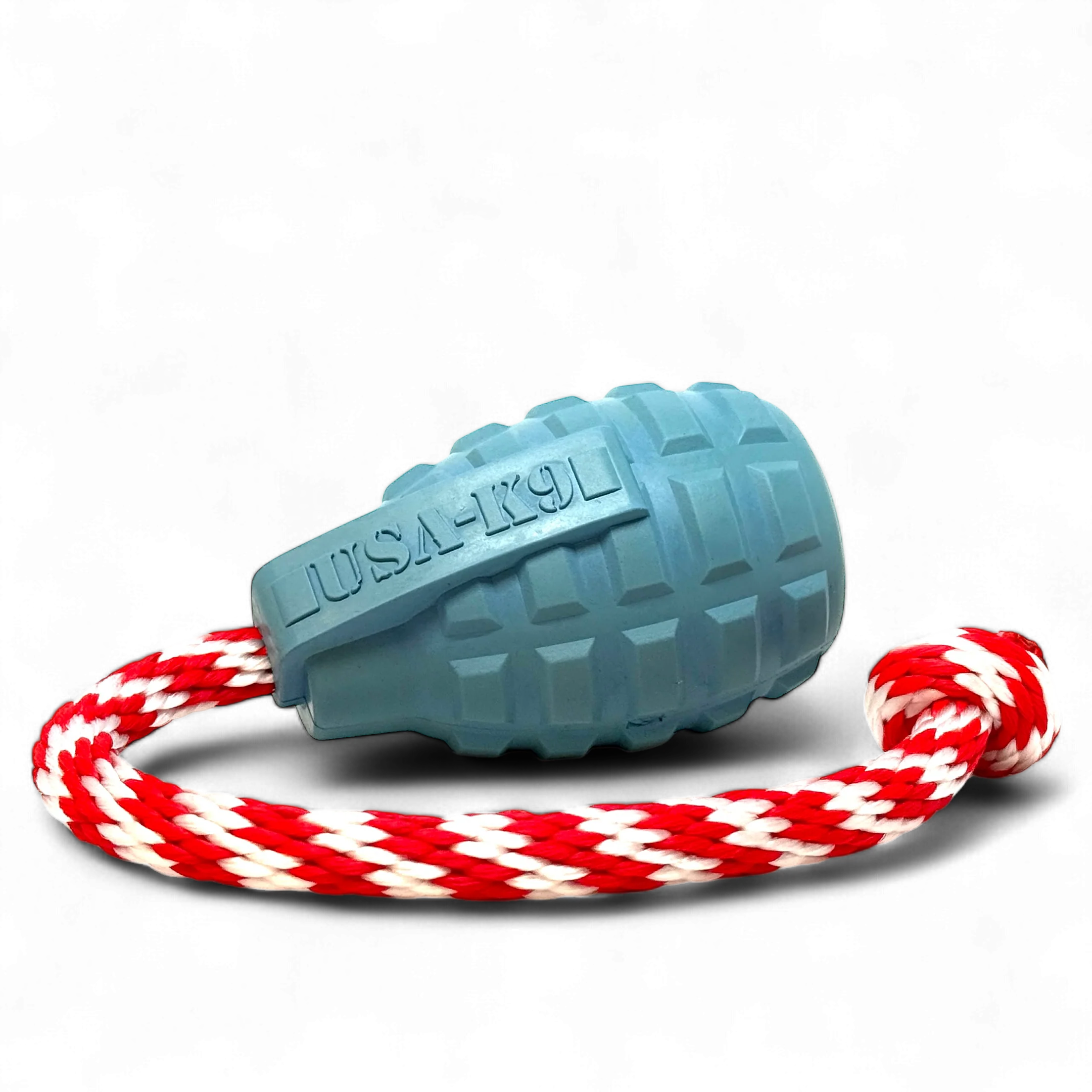 USA-K9 Grenade Shaped Rubber Dog Toy - Chew, Treat Dispenser & Tug Toy | USA - Image 7