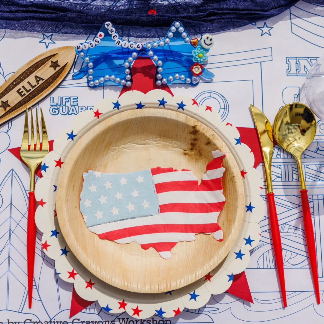 USA Patriotic Coloring Tablecloth - Image 3