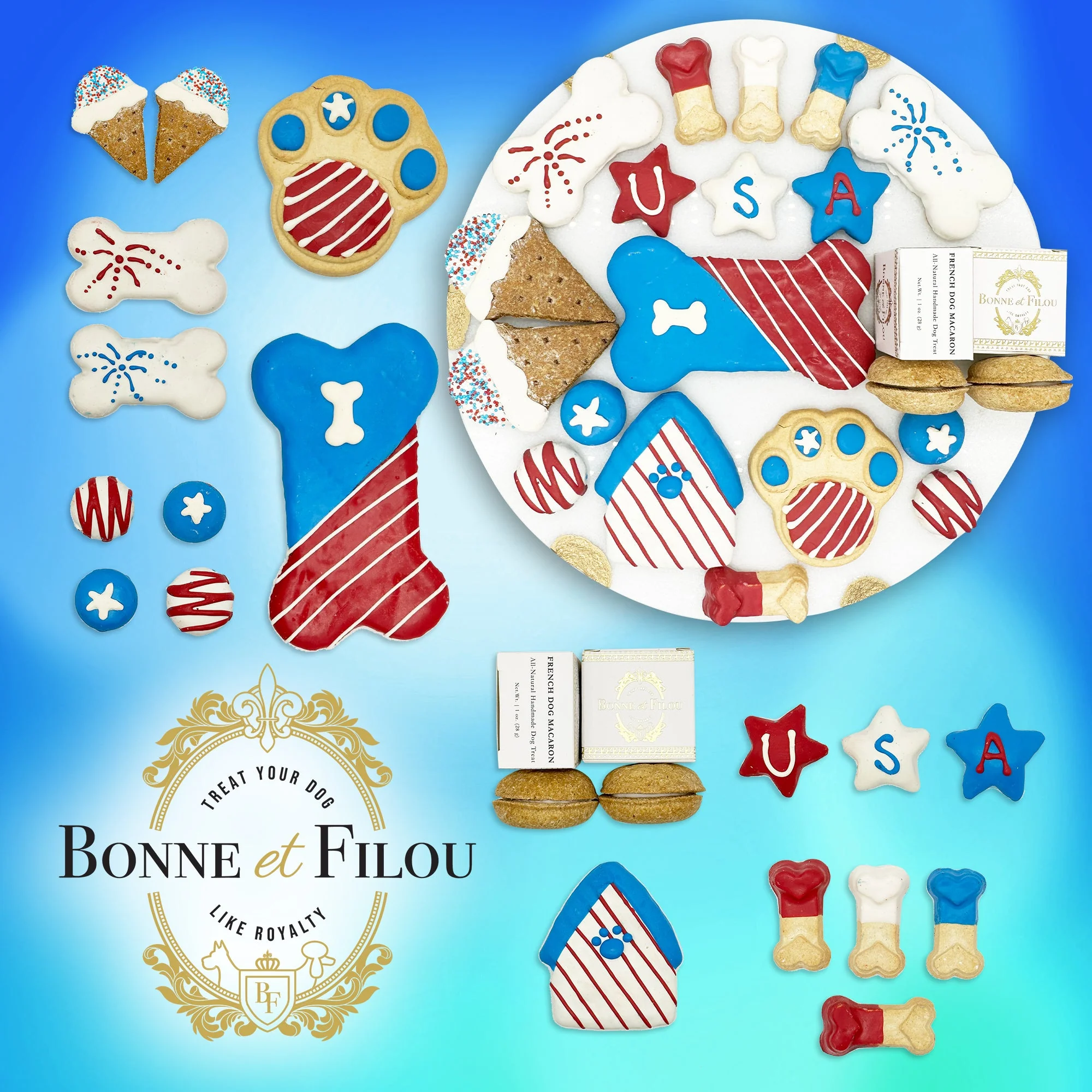 USA Themed Dog Treats Gift Box - Image 5