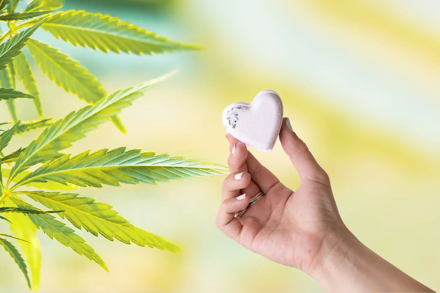 Valentine's Bath Bombs with CBD -  5 Hearts Shaped with CBD - in a Gift Box (THC free) - Image 3