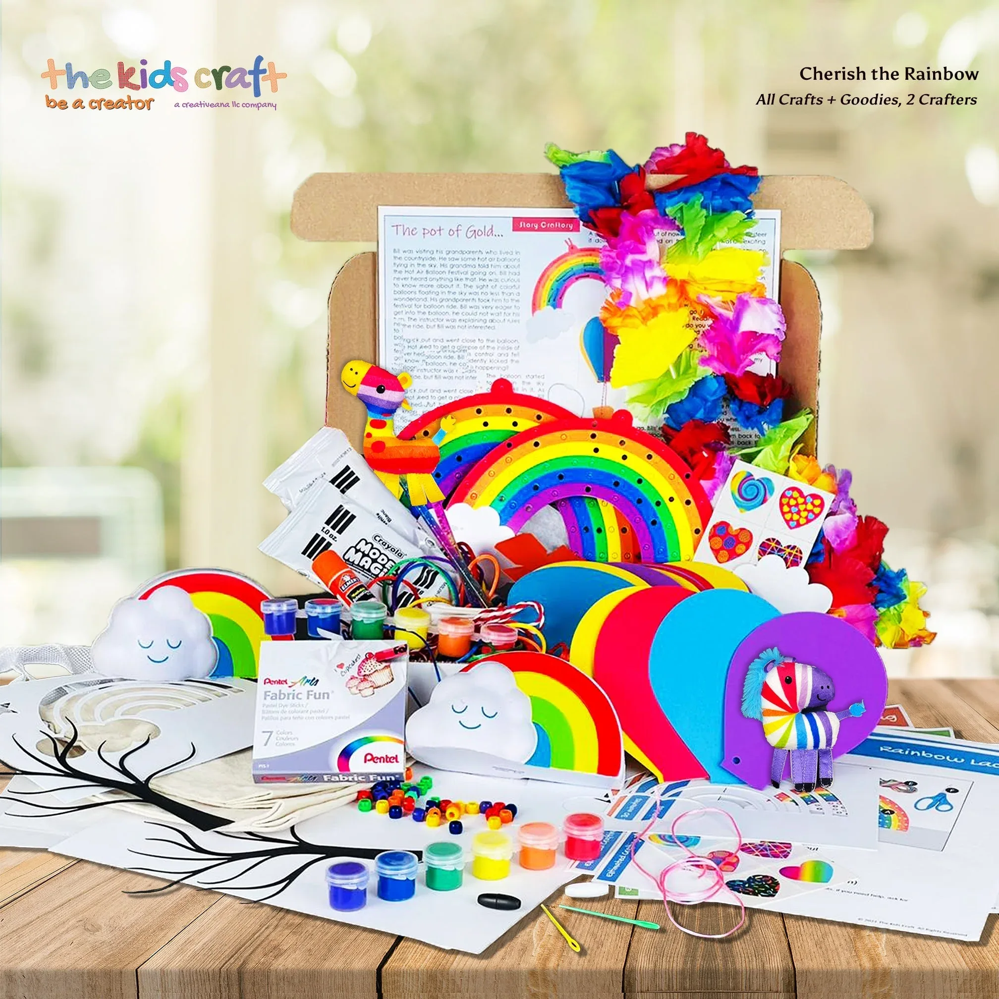 Valentine's Rainbow DIY Crafts Box - Image 2