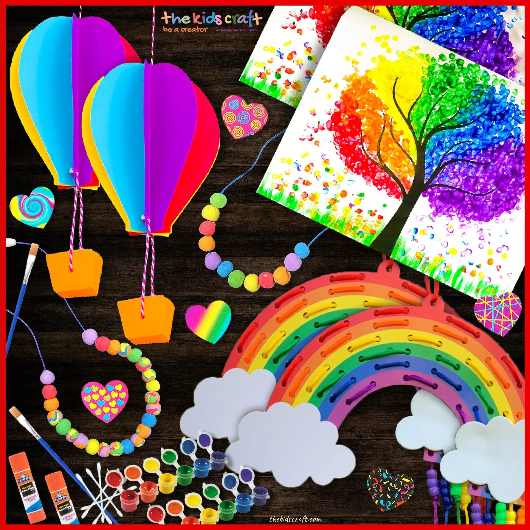 Valentine's Rainbow DIY Crafts Box - Image 3