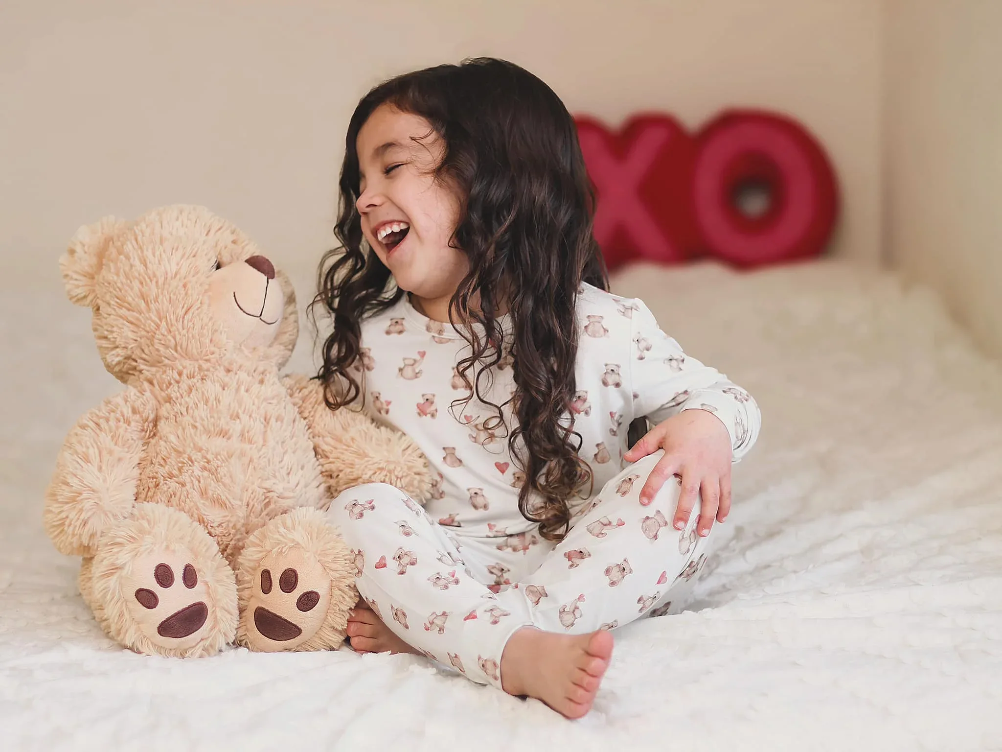 Valentines Teddy Bear 2pc Bamboo Pajamas - Image 10