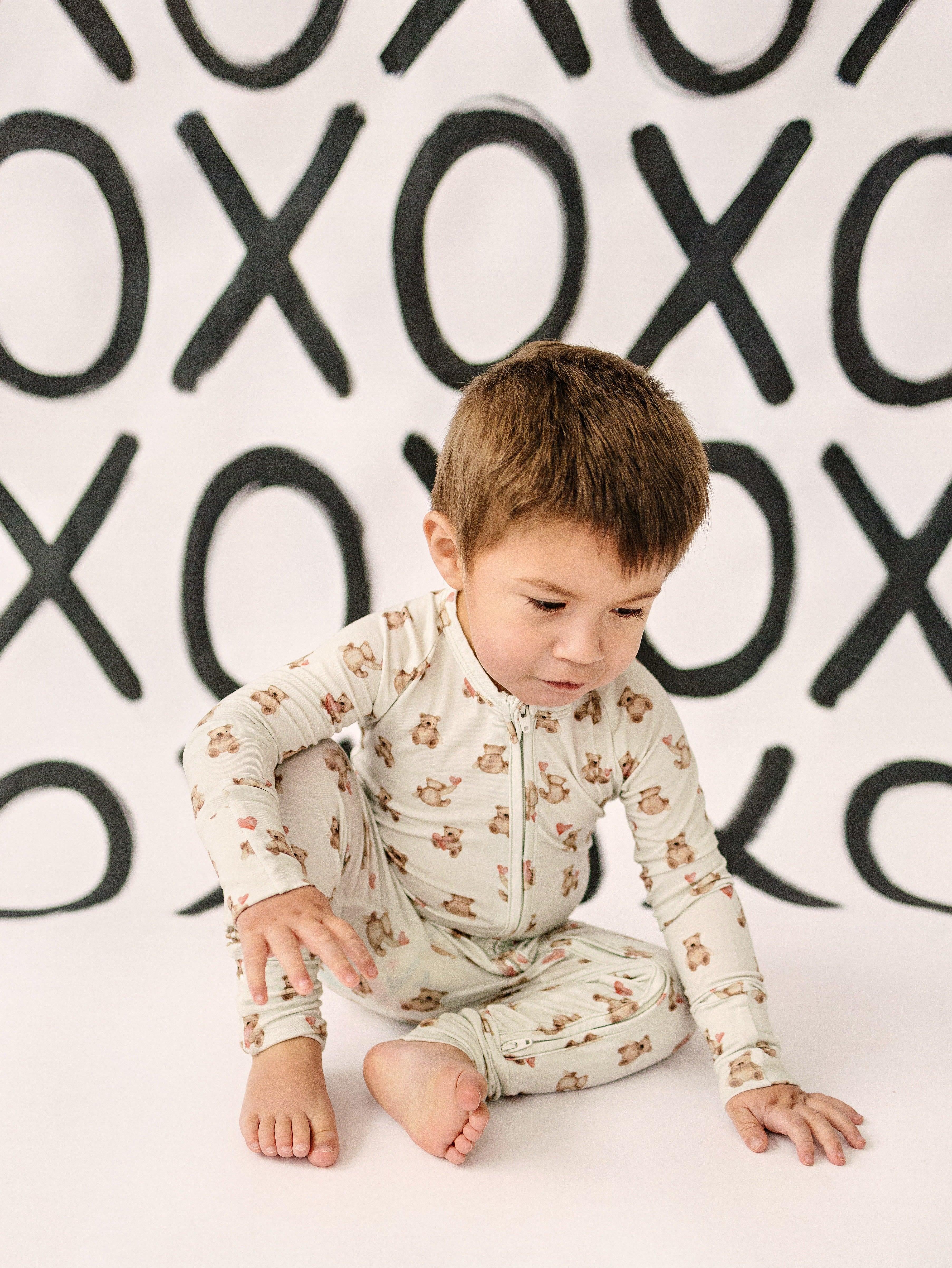 Valentine's Teddy Bear Bamboo Zippy Pajamas - Image 7