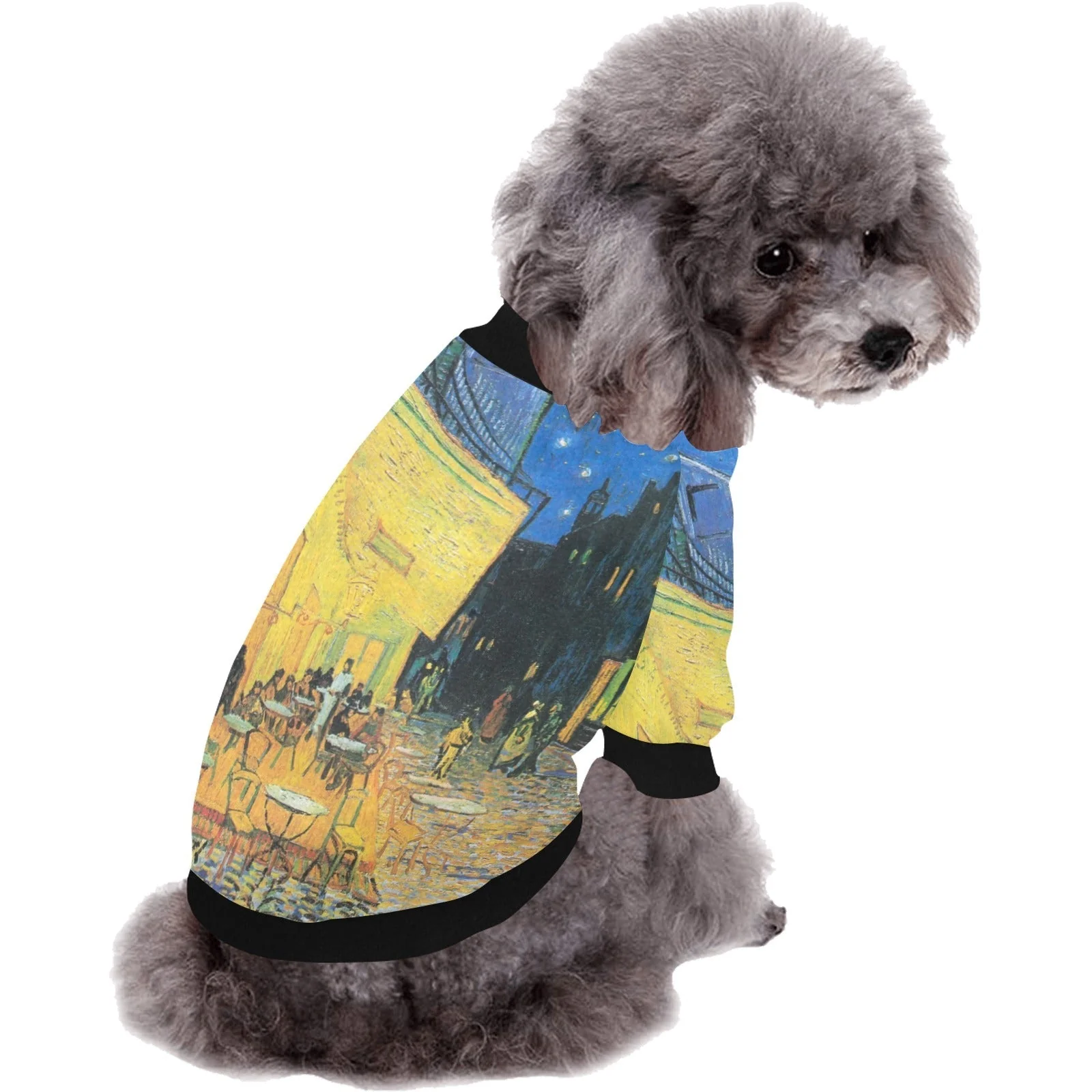 Van Gogh Cafe Terrace At Night Round Neck Shirt - Image 2