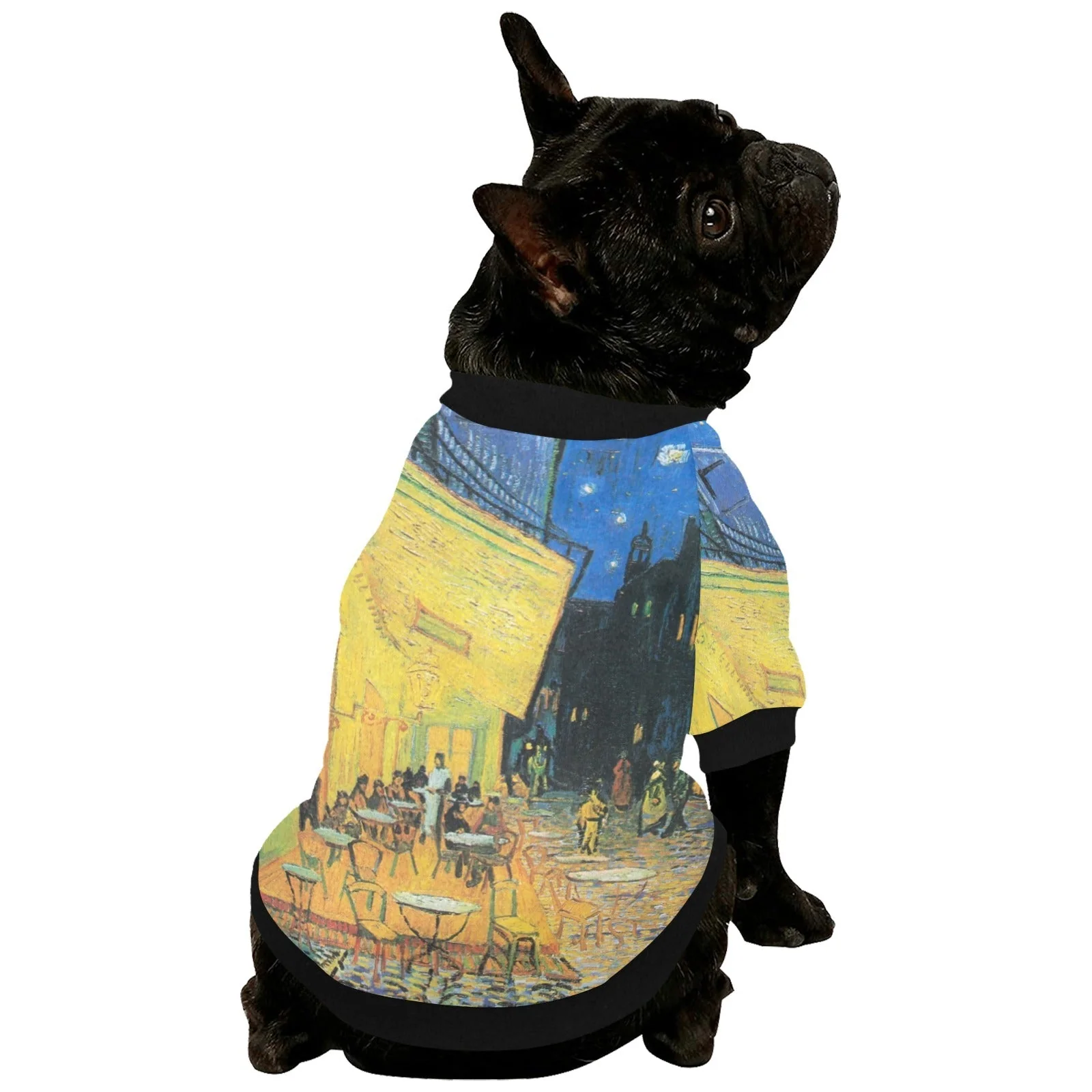 Van Gogh Cafe Terrace At Night Round Neck Shirt - Image 5