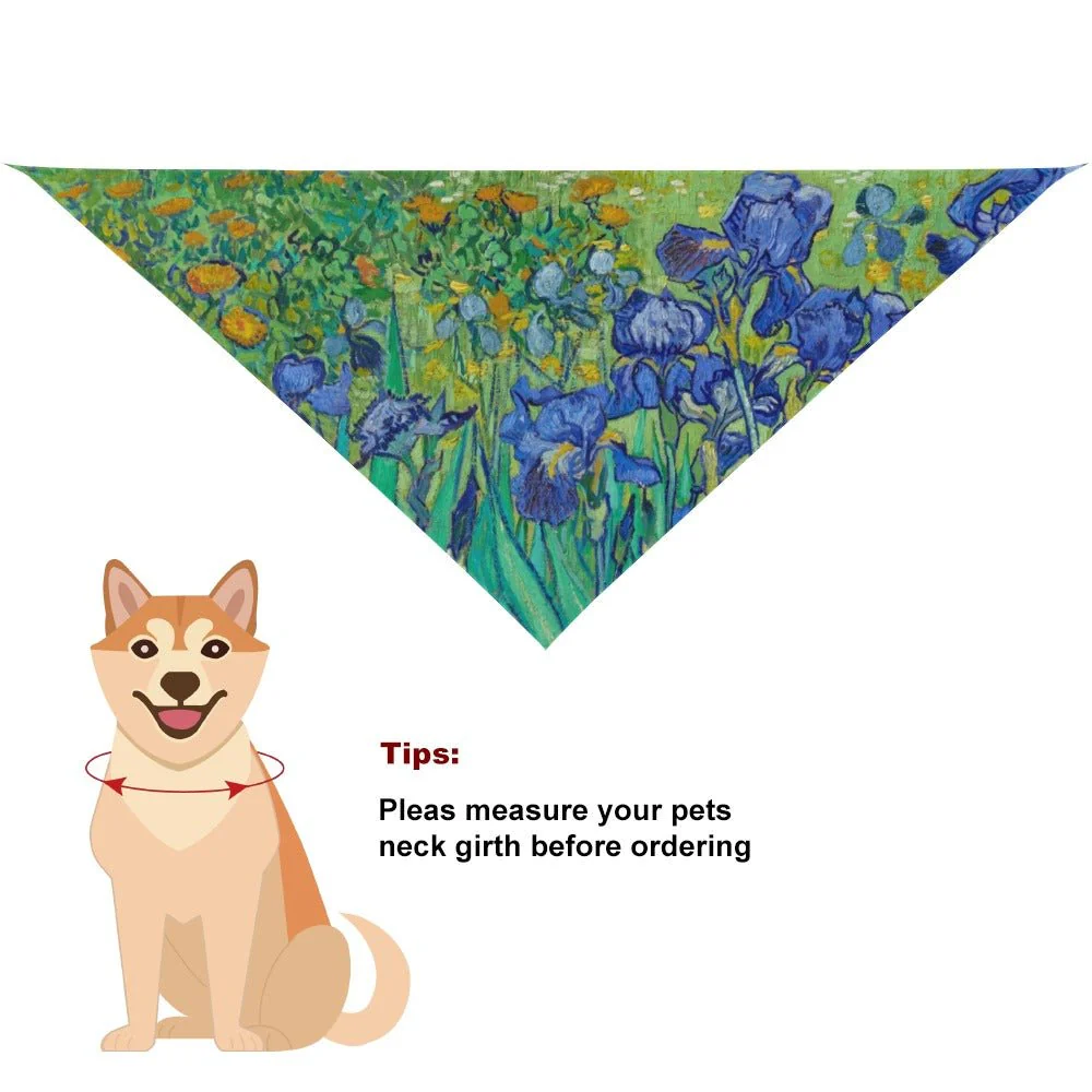 Van Gogh Irises Pet Scarf - Image 2