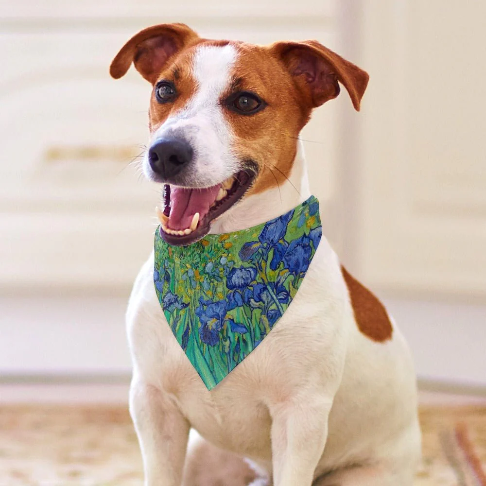 Van Gogh Irises Pet Scarf - Image 4