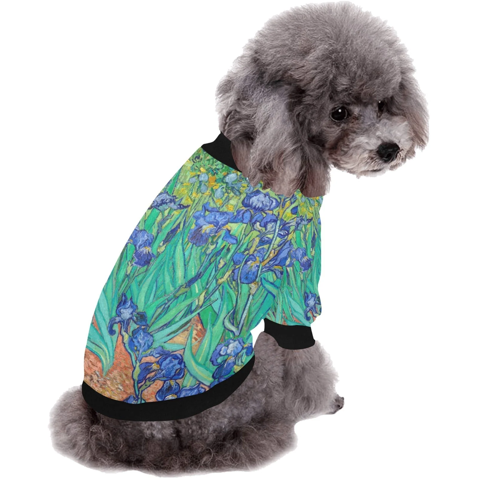 Van Gogh Irises Round Neck Shirt - Image 2