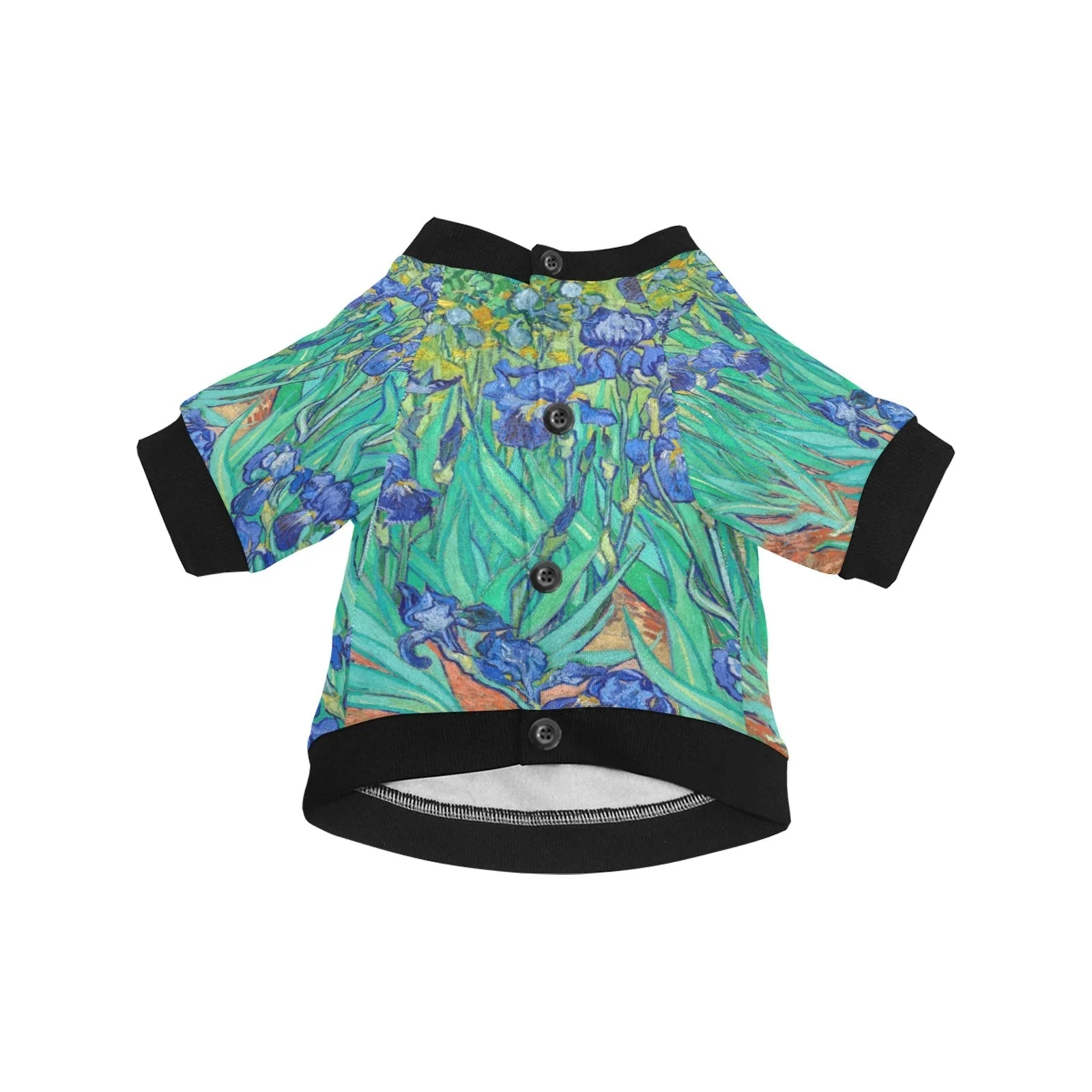 Van Gogh Irises Round Neck Shirt - Image 3