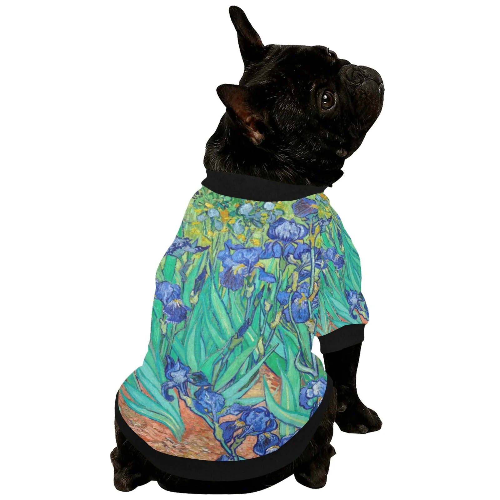 Van Gogh Irises Round Neck Shirt - Image 5