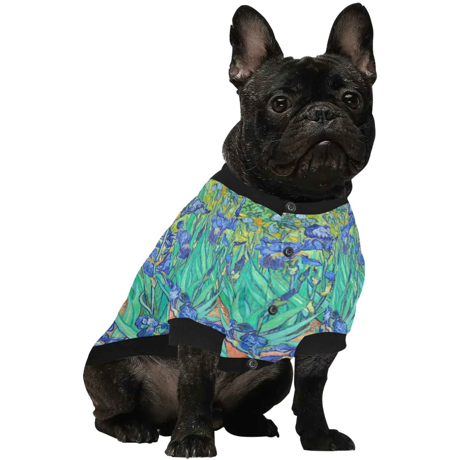 Van Gogh Irises Round Neck Shirt - Image 6