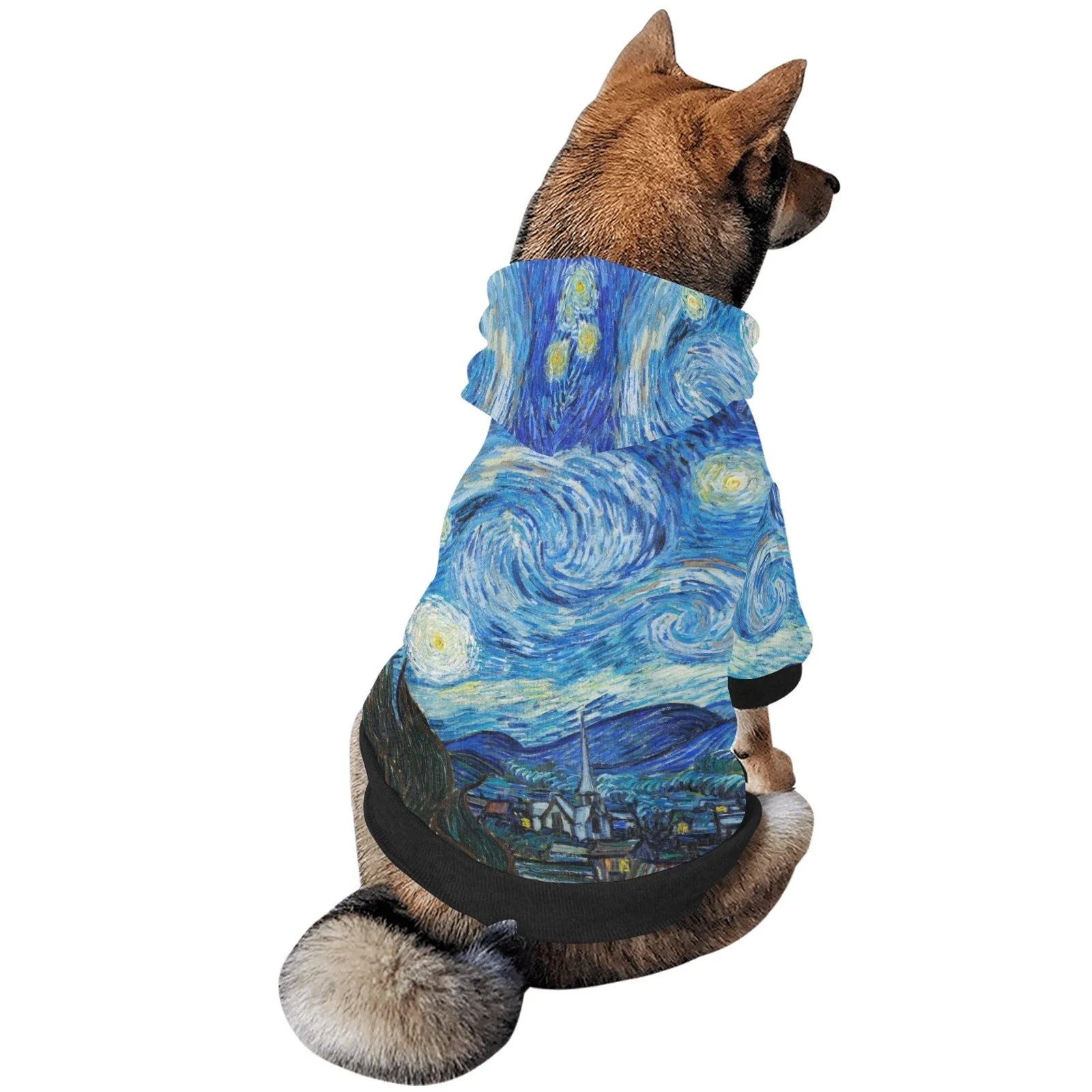 Van Gogh Starry Night Button Hoodie - Image 5