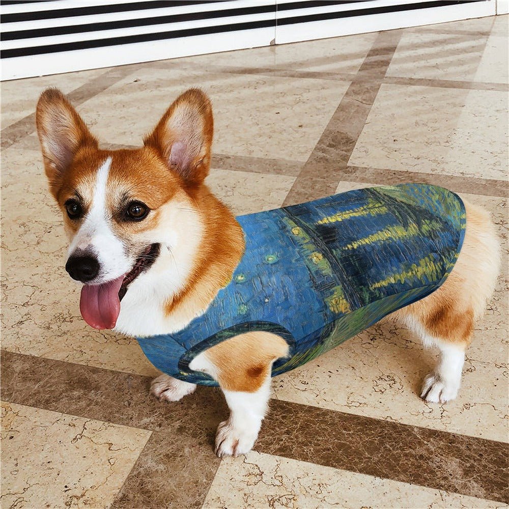 Van Gogh Starry Night Over The Rhone Pet Vest - Image 2