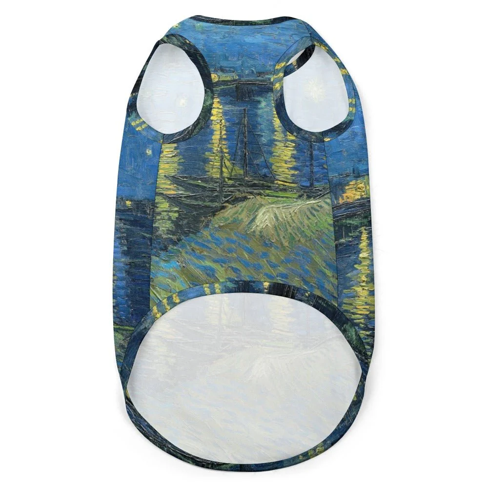 Van Gogh Starry Night Over The Rhone Pet Vest - Image 3