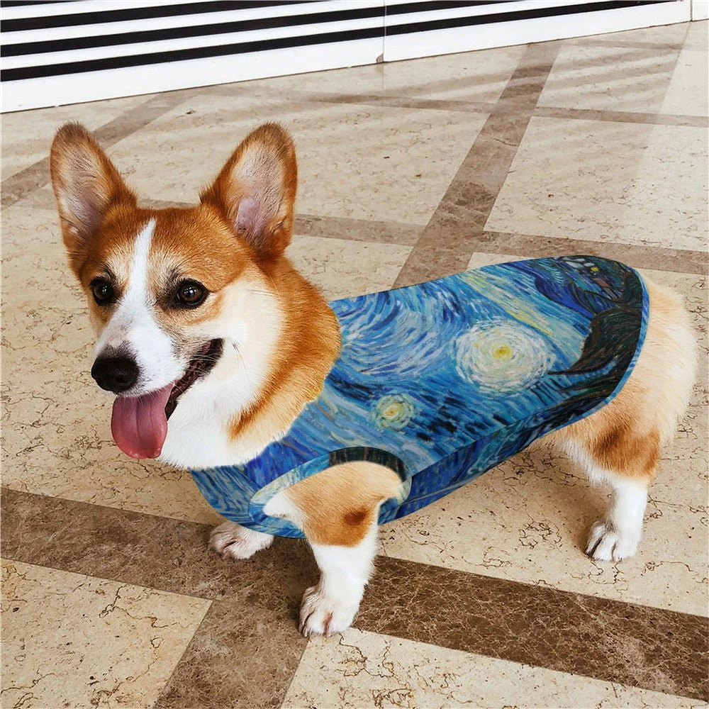 Van Gogh Starry Night Pet Vest - Image 2