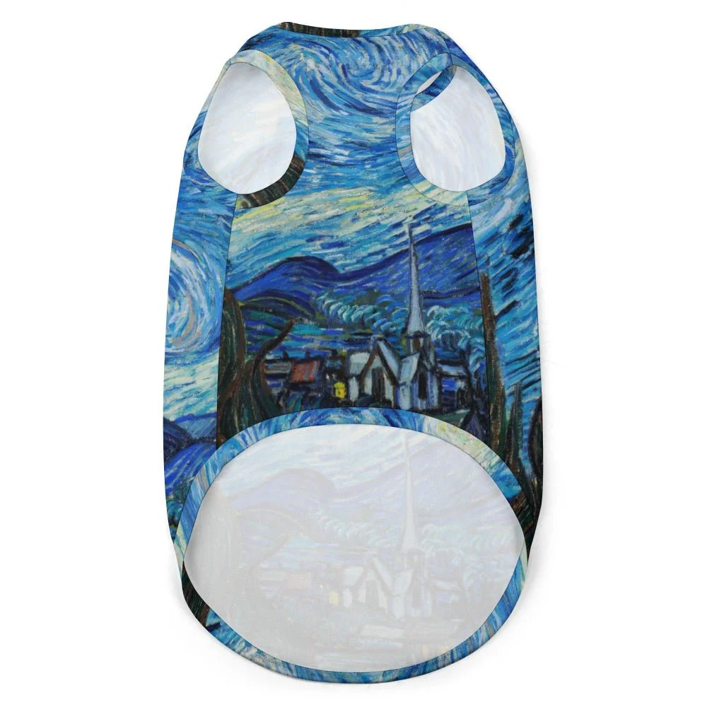 Van Gogh Starry Night Pet Vest - Image 3