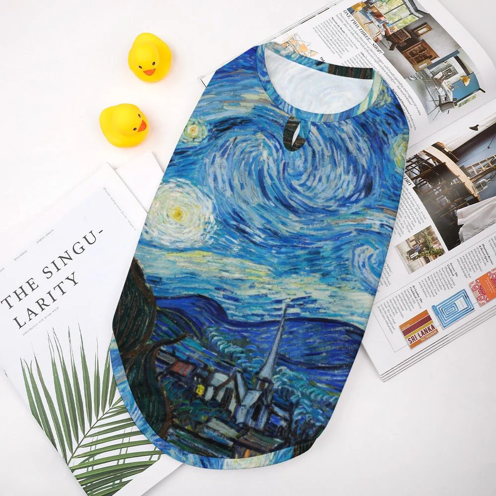 Van Gogh Starry Night Pet Vest - Image 4