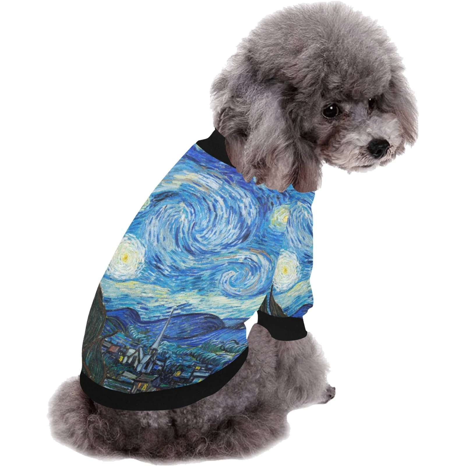 Van Gogh Starry Night Round Neck Shirt - Image 2