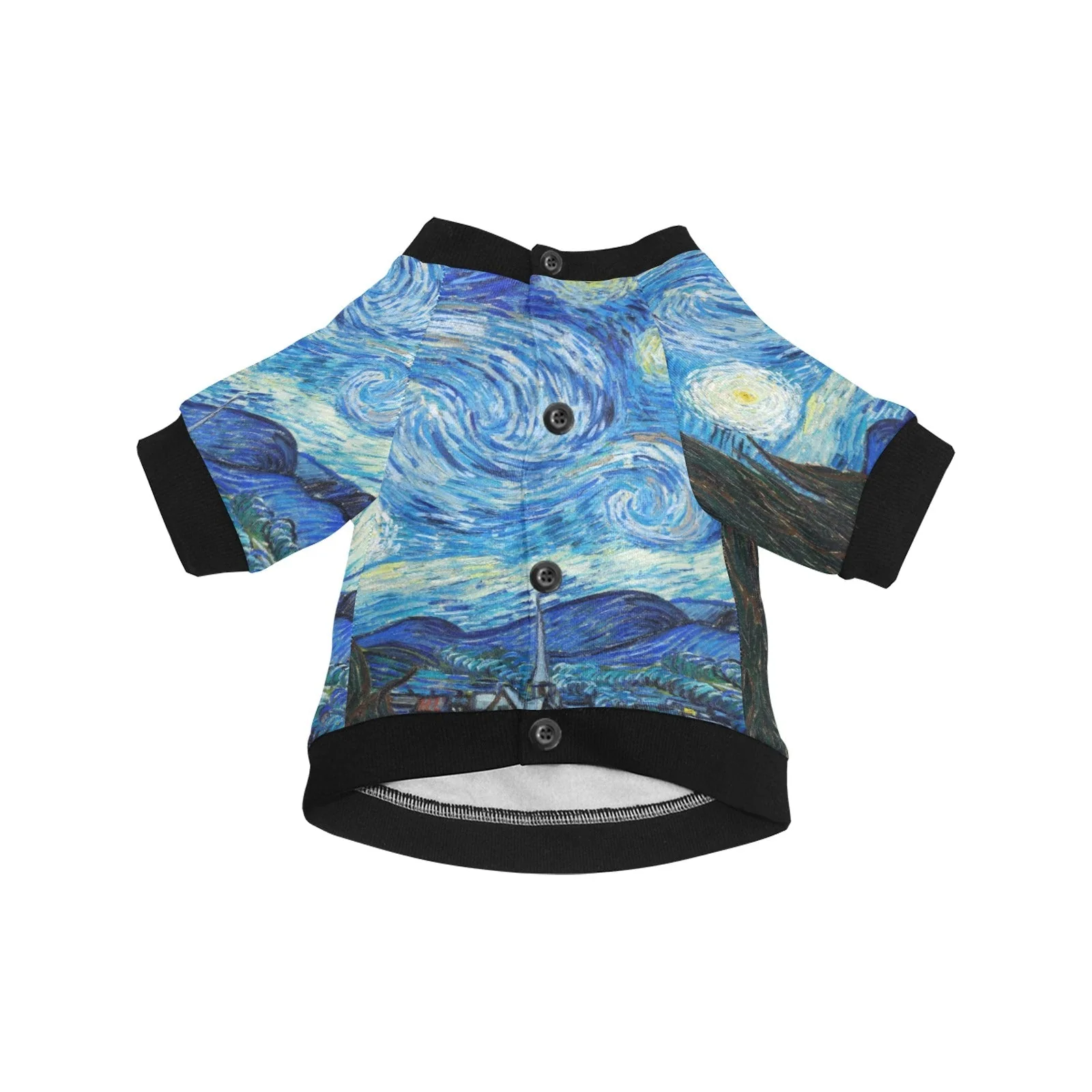 Van Gogh Starry Night Round Neck Shirt - Image 3