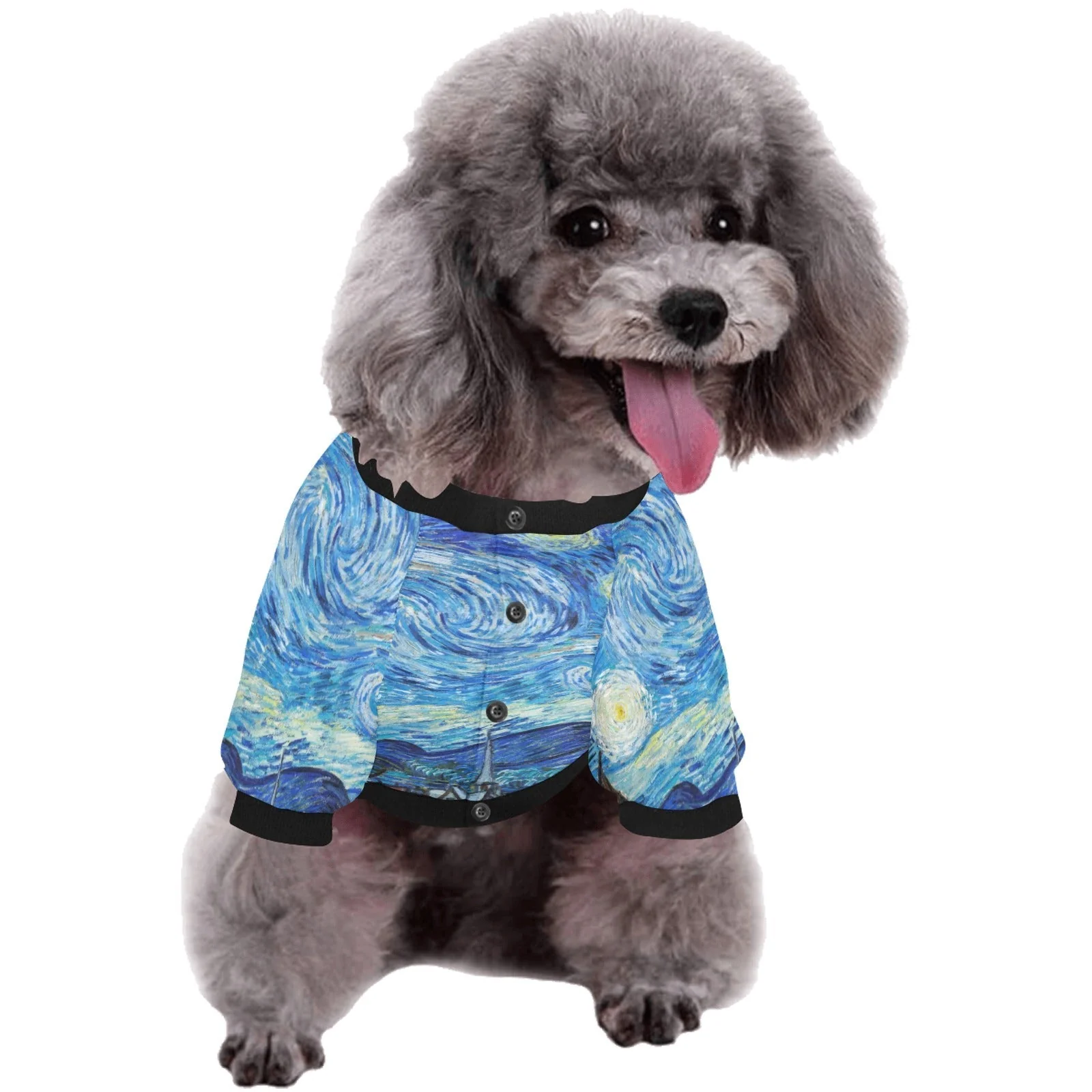 Van Gogh Starry Night Round Neck Shirt - Image 4