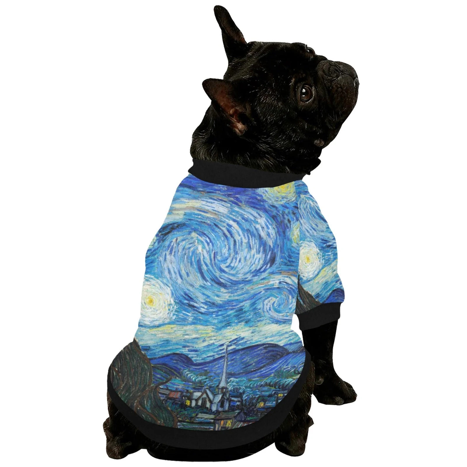 Van Gogh Starry Night Round Neck Shirt - Image 5