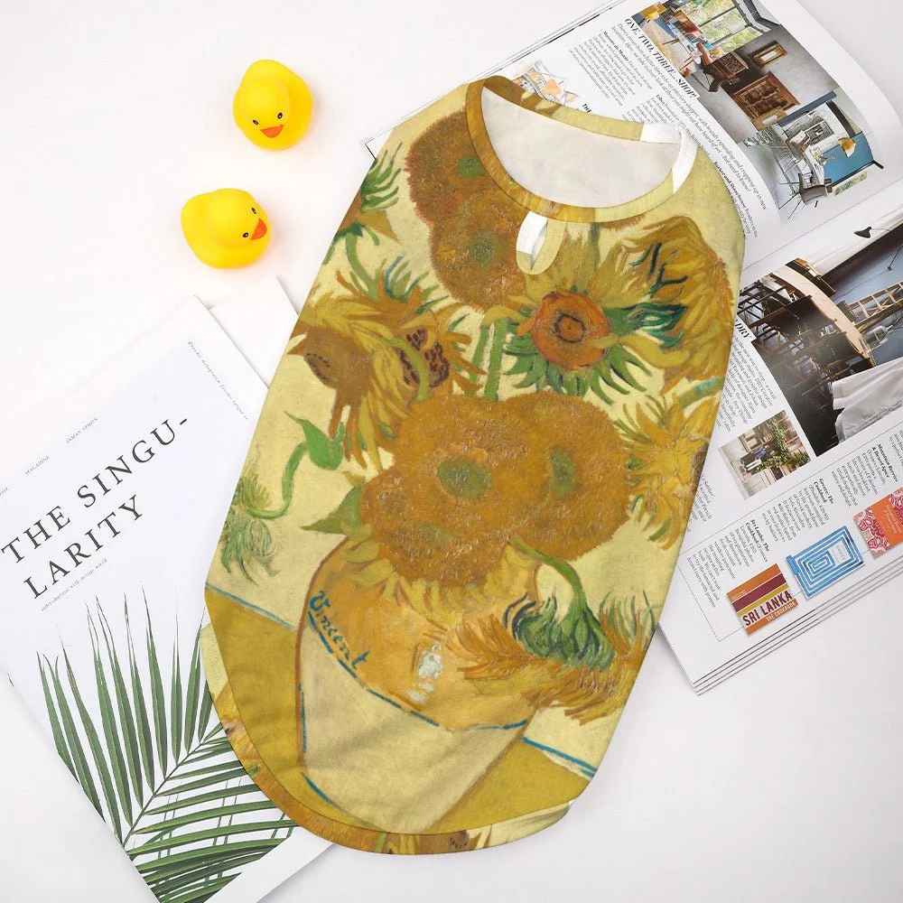 Van Gogh Sunflowers Pet Vest - Image 4