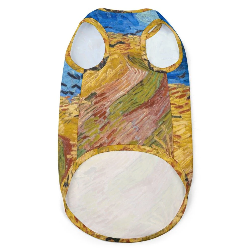 Van Gogh Wheatfield with Crows Pet Vest - Image 3