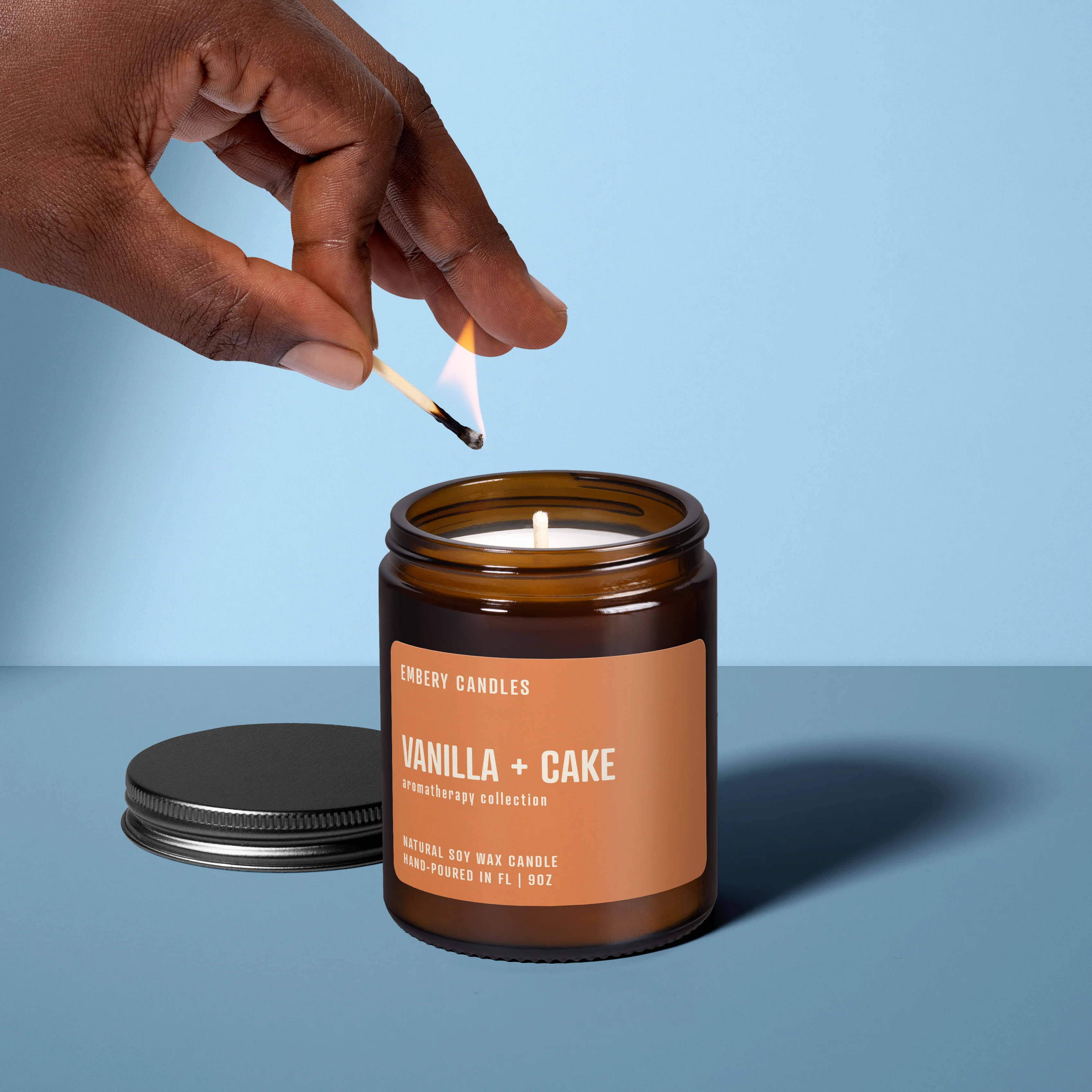 Vanilla + Cake | Soy Wax Scented Candle - Image 2