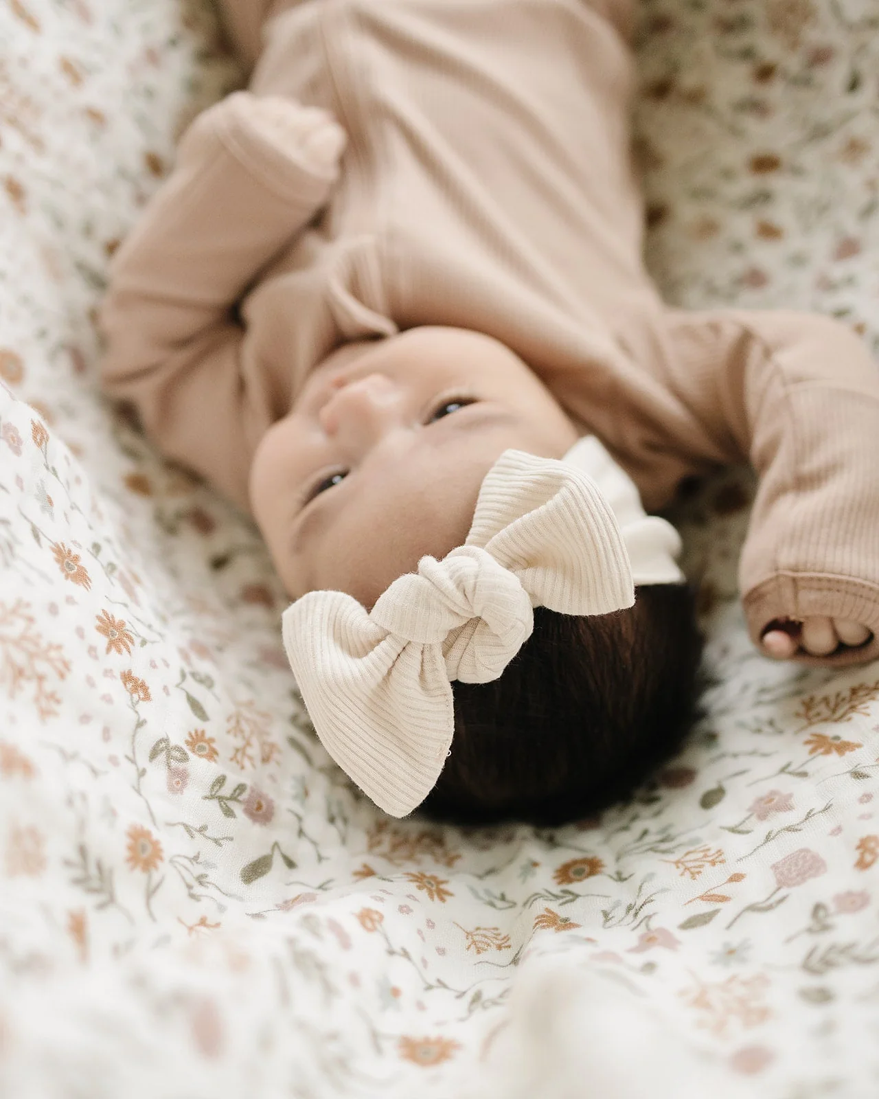Vanilla Organic Cotton Ribbed Head Wrap - Image 6