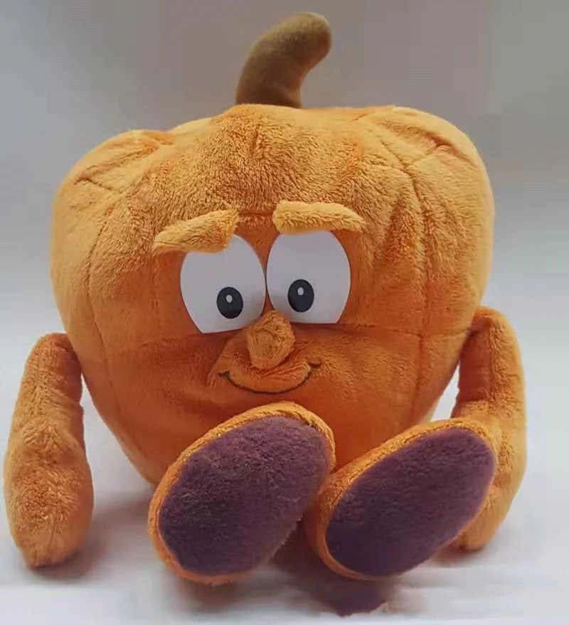 Vegetables and Fruits, Pumpkin and Watermelon Plush Toys - Image 4
