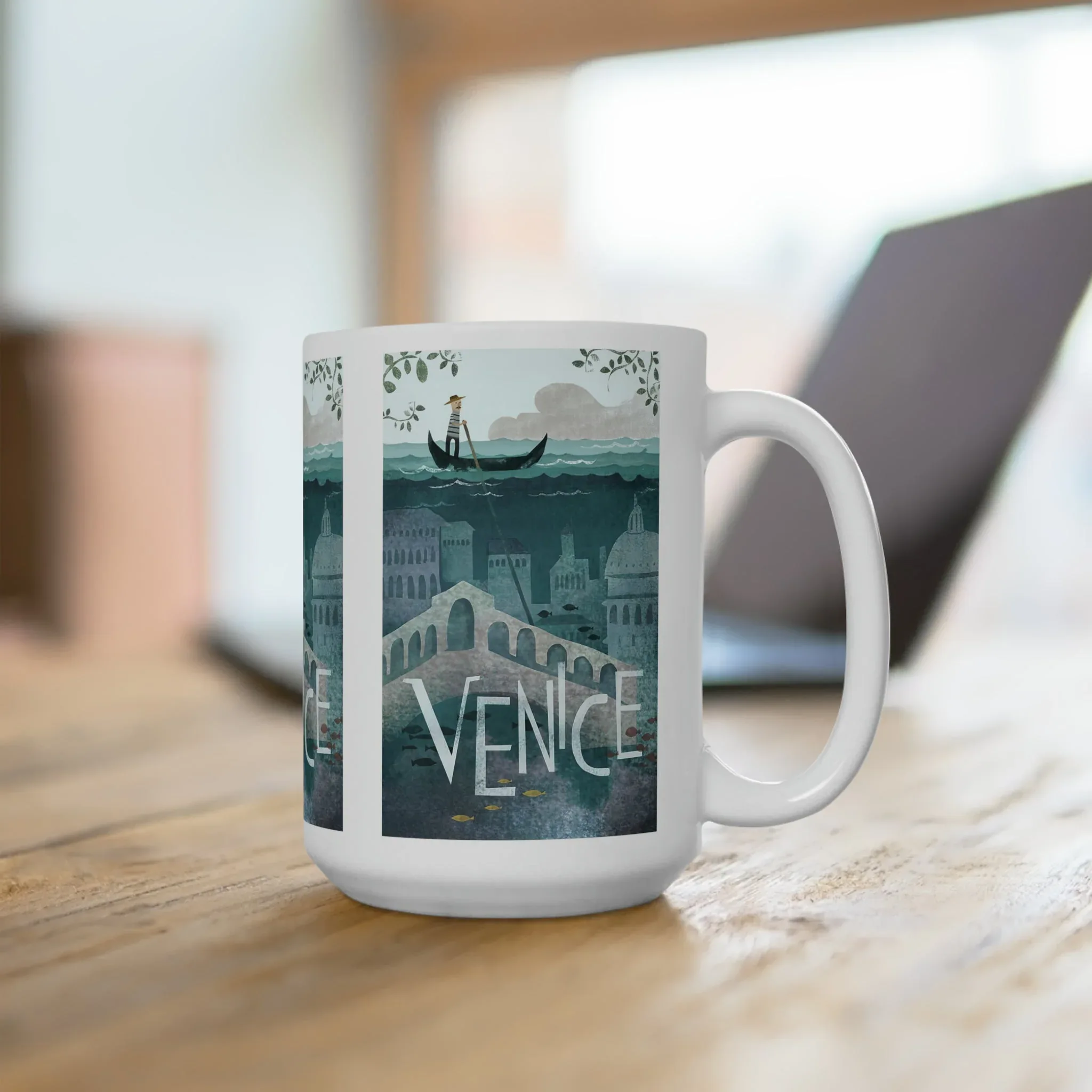 Venice Vintage Ceramic Mug 11oz or 15oz - Image 4