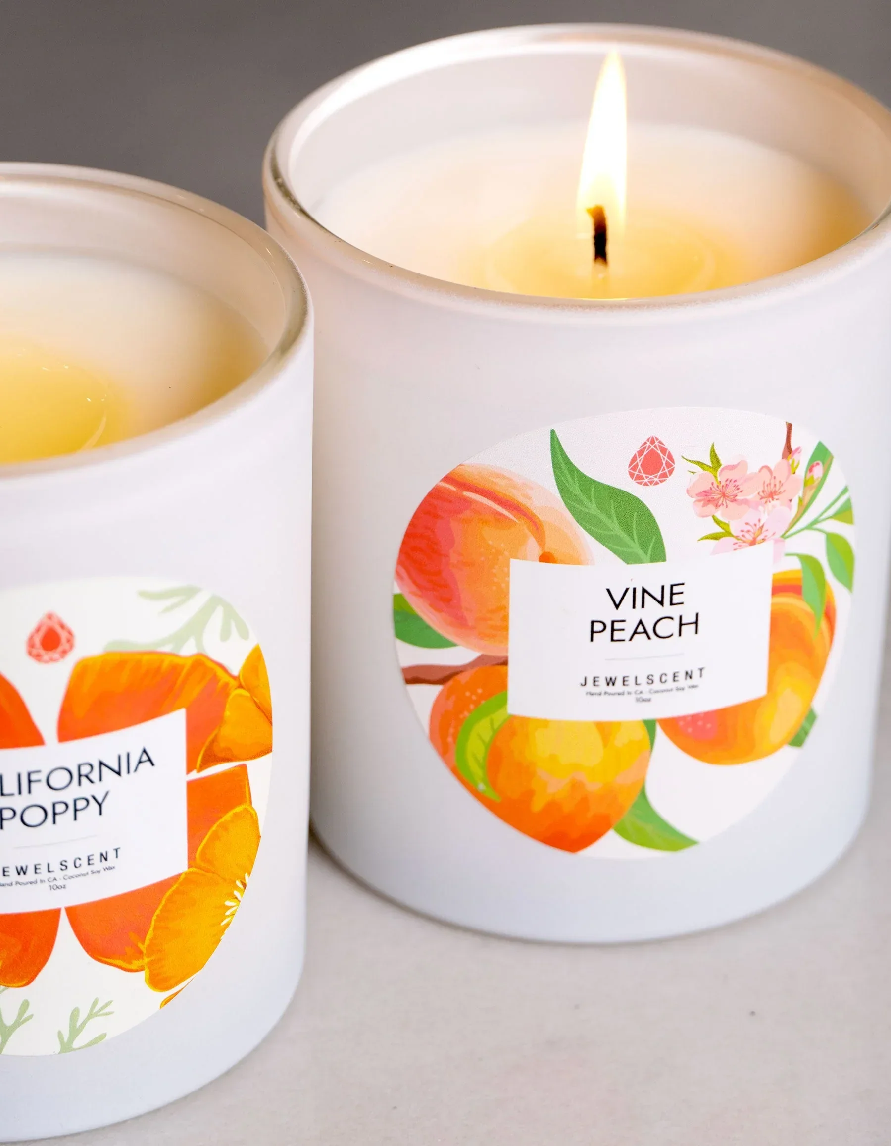 Vine Peach 10oz Signature Jewelry Candle - Image 3