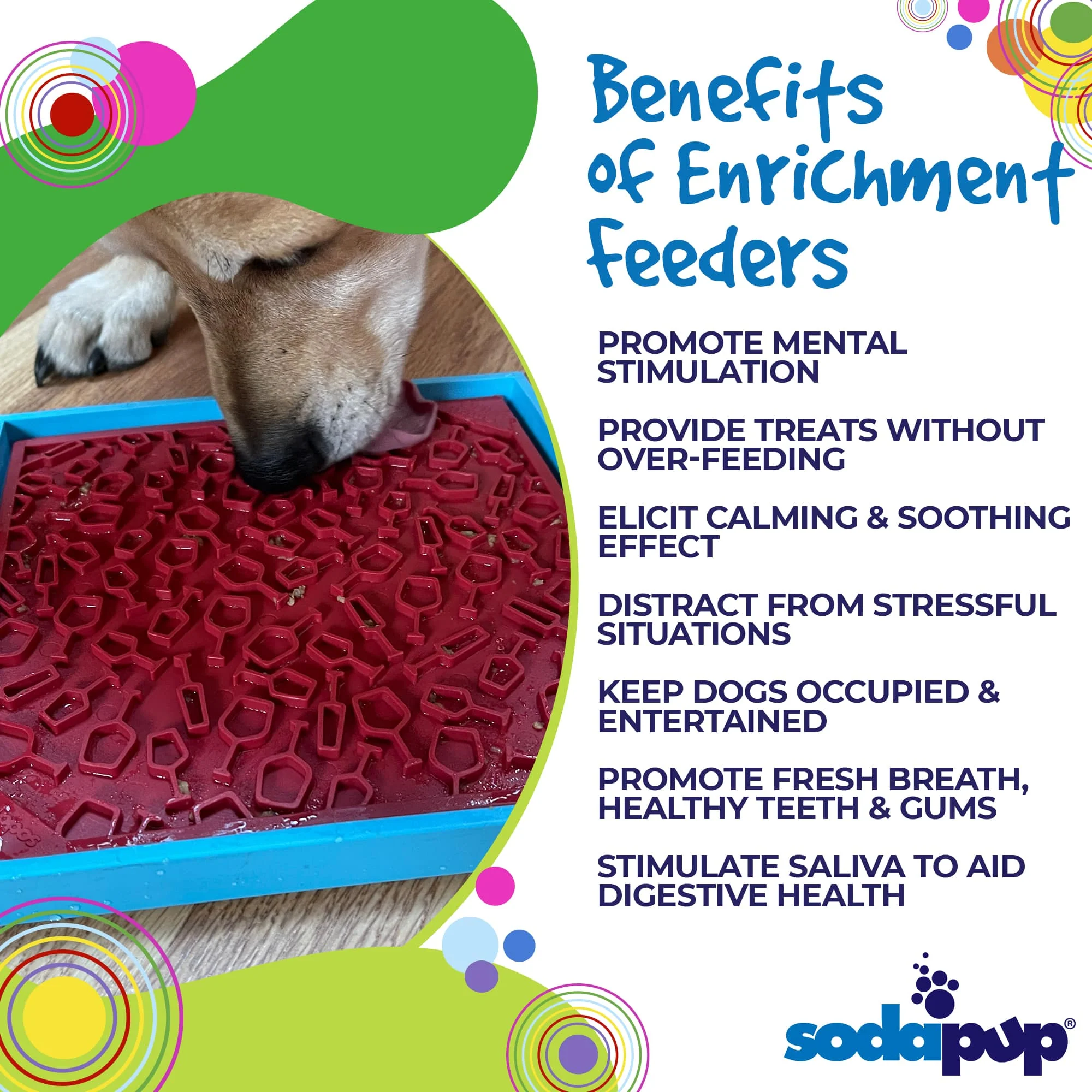Vino Dog eMat - Enrichment Lick Mat For Dogs and Cats | Wine-Inspired Design| SodaPup - Image 3