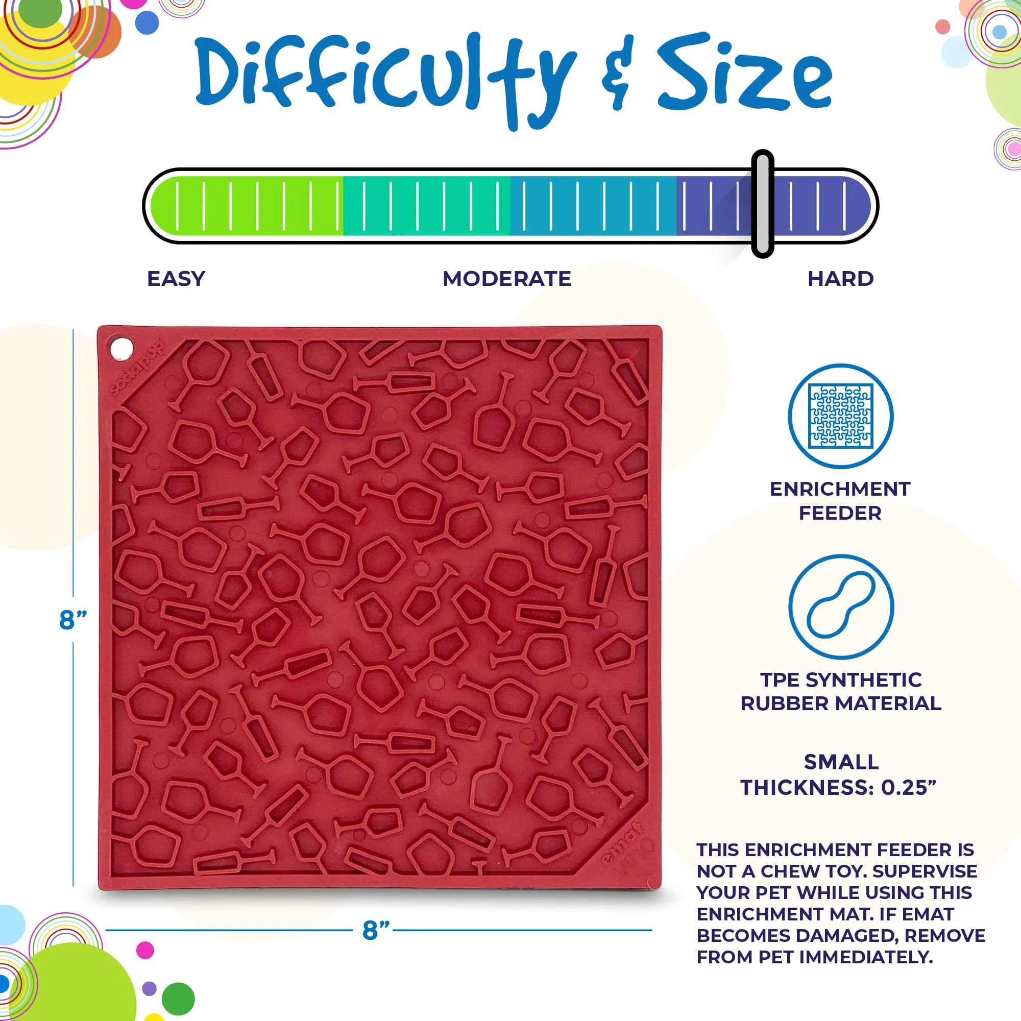 Vino Dog eMat - Enrichment Lick Mat For Dogs and Cats | Wine-Inspired Design| SodaPup - Image 4