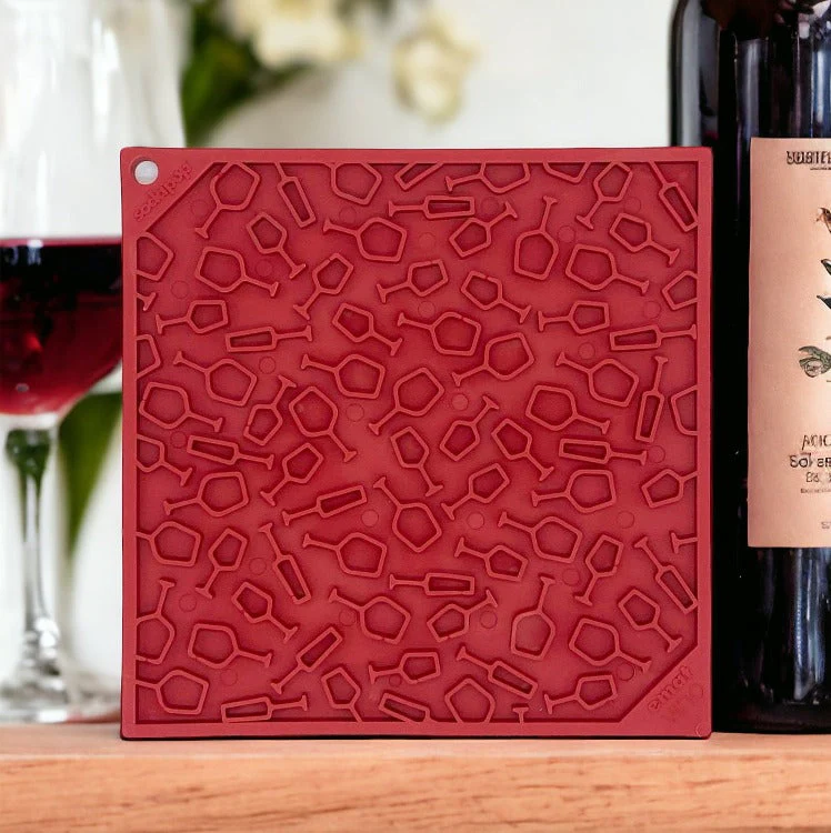 Vino Dog eMat - Enrichment Lick Mat For Dogs and Cats | Wine-Inspired Design| SodaPup - Image 6