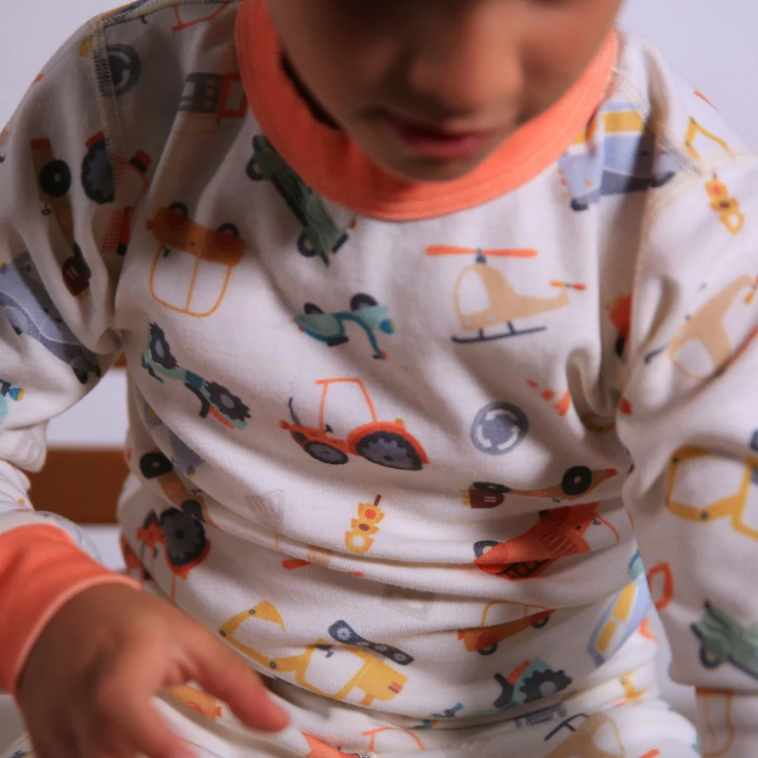 Vintage Cars Organic Pajamas - Image 3