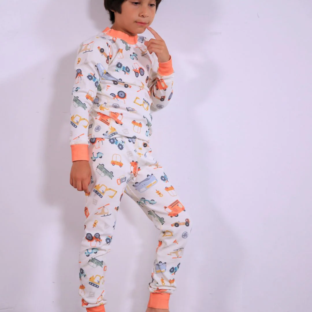 Vintage Cars Organic Pajamas - Image 5