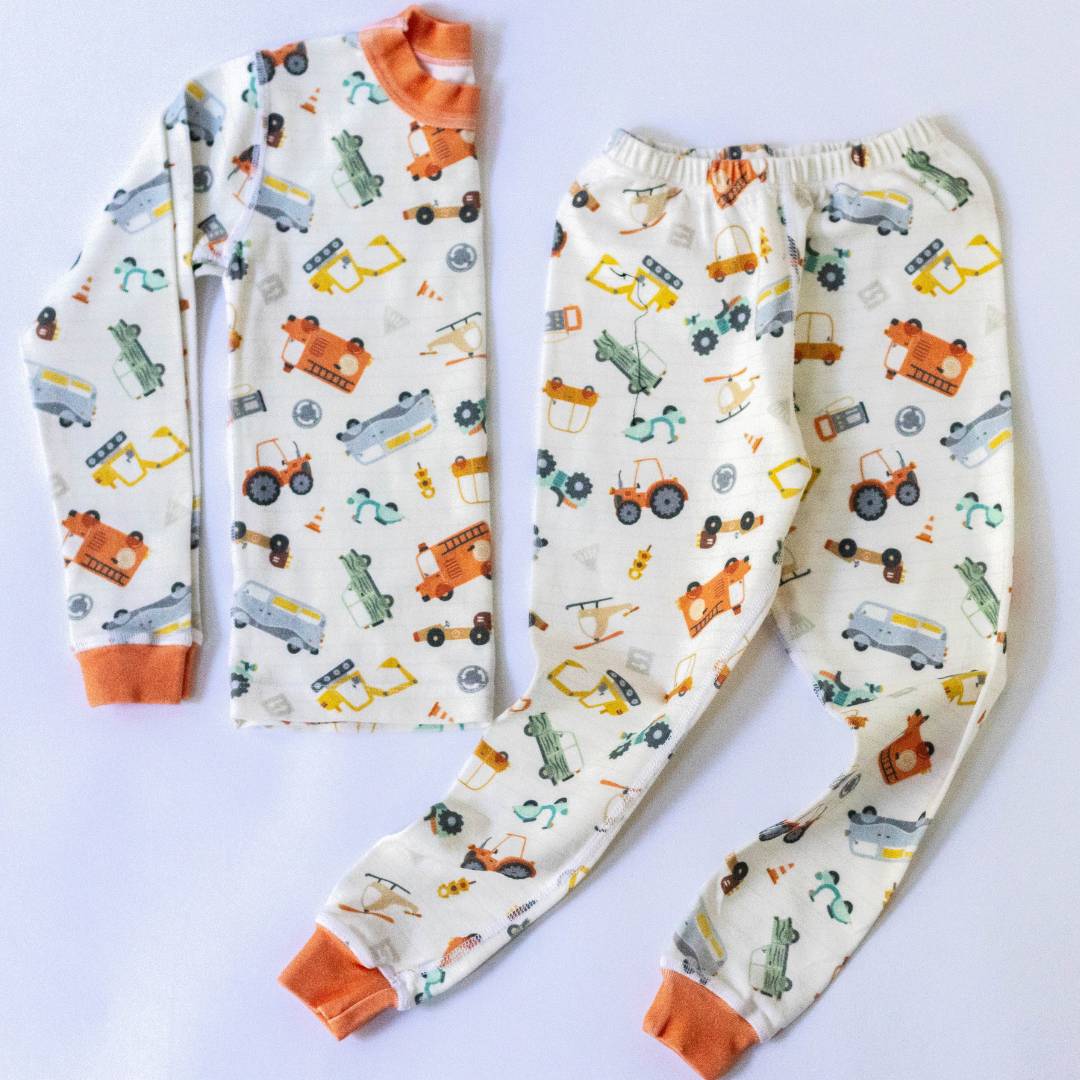 Vintage Cars Organic Pajamas - Image 7