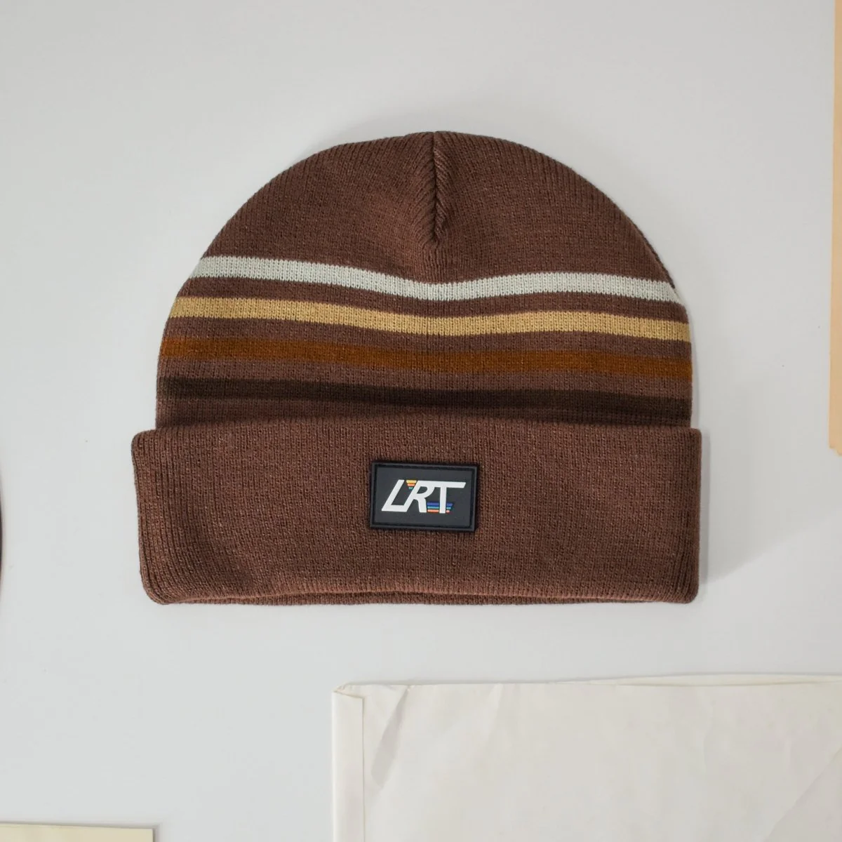 VINTAGE STRIPES BEANIE - COCOA - Image 3