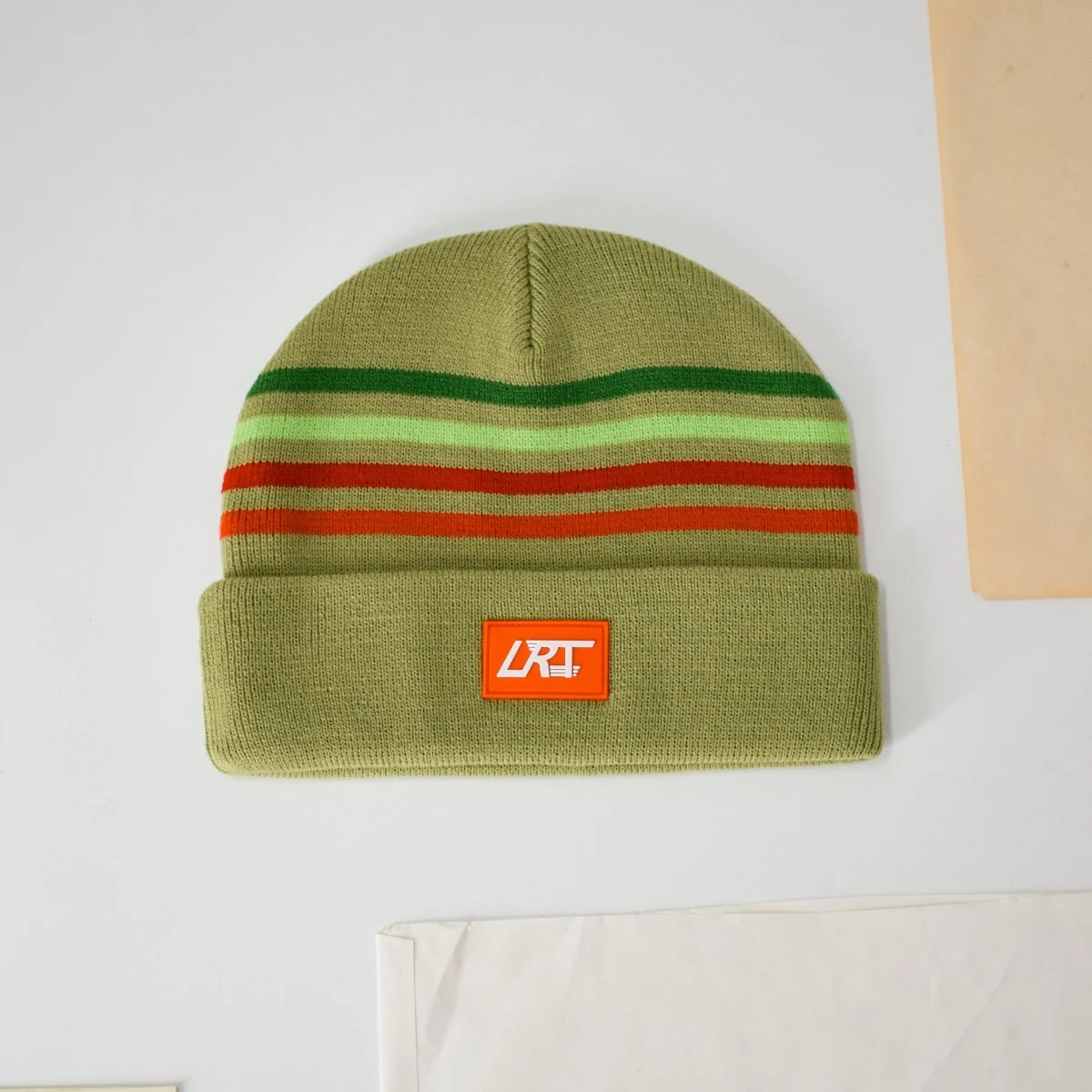 VINTAGE STRIPES BEANIE - MINT - Image 3