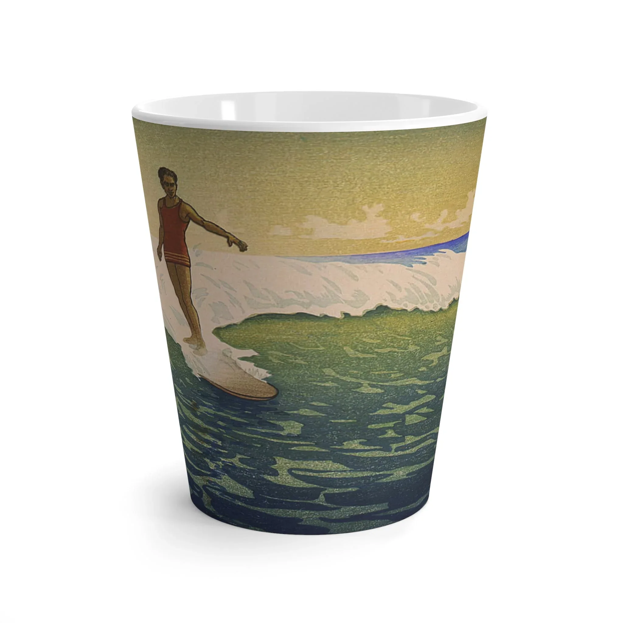 Vintage Surfer Latte Mug - Image 2