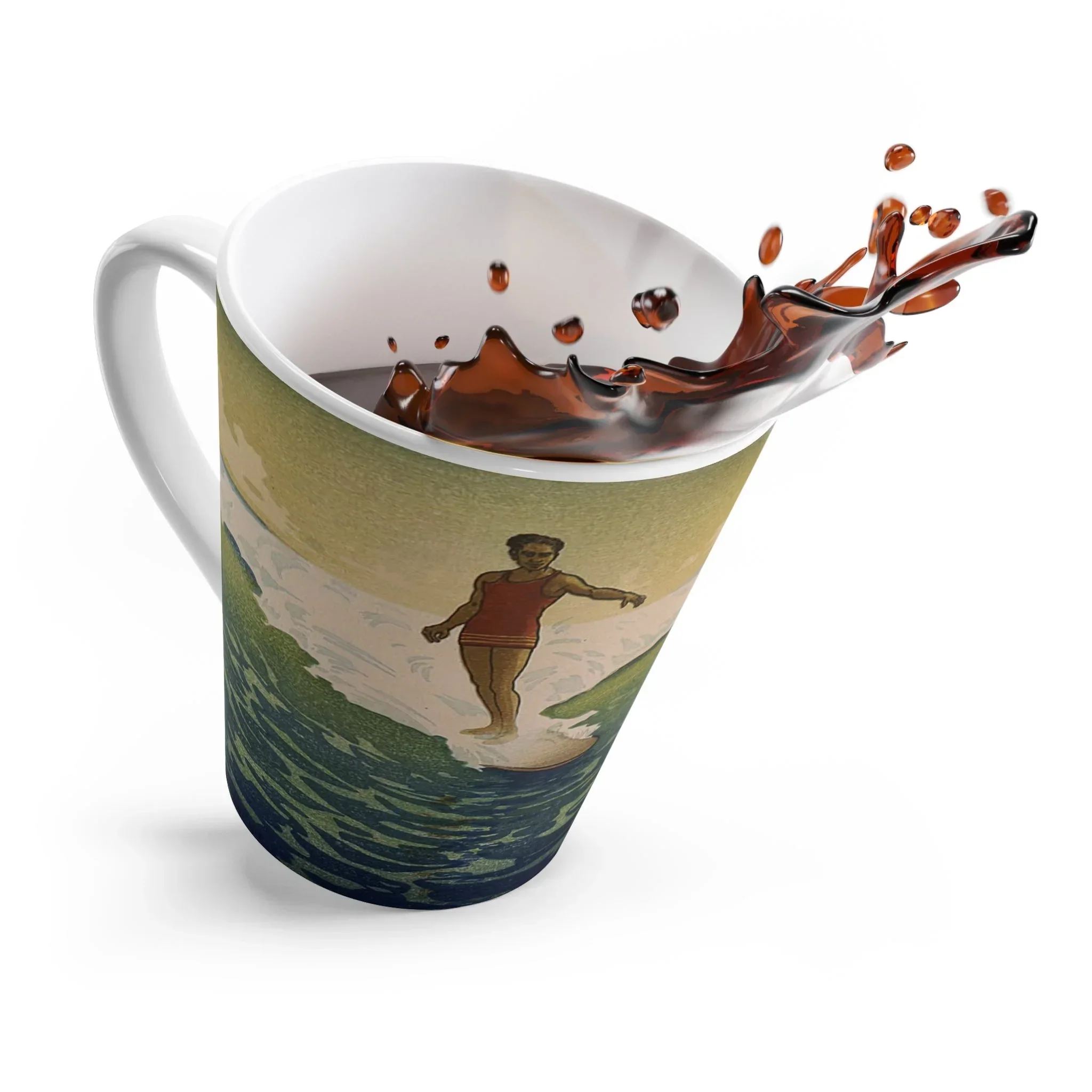 Vintage Surfer Latte Mug - Image 4