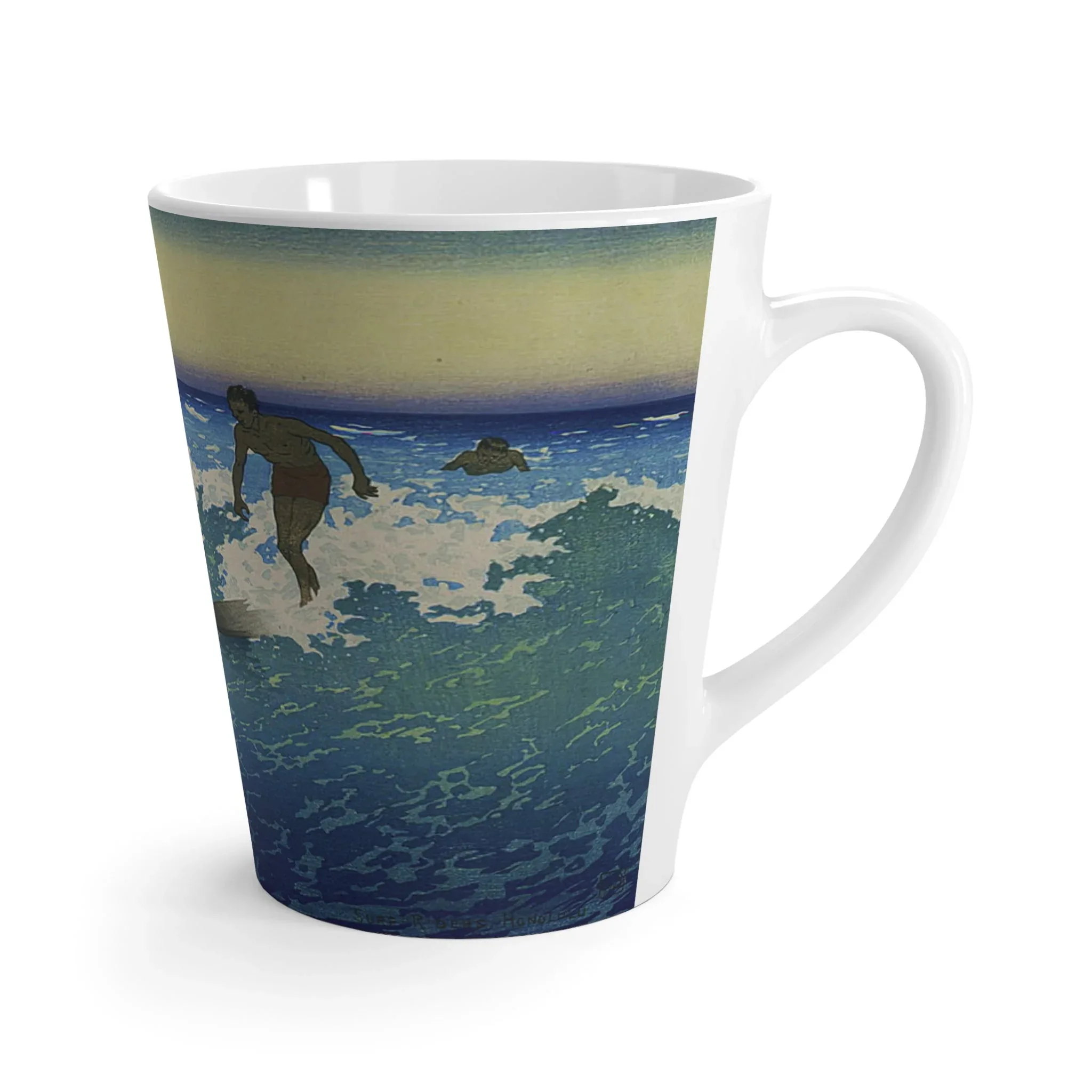 Vintage Surfers Latte Mug - Image 3