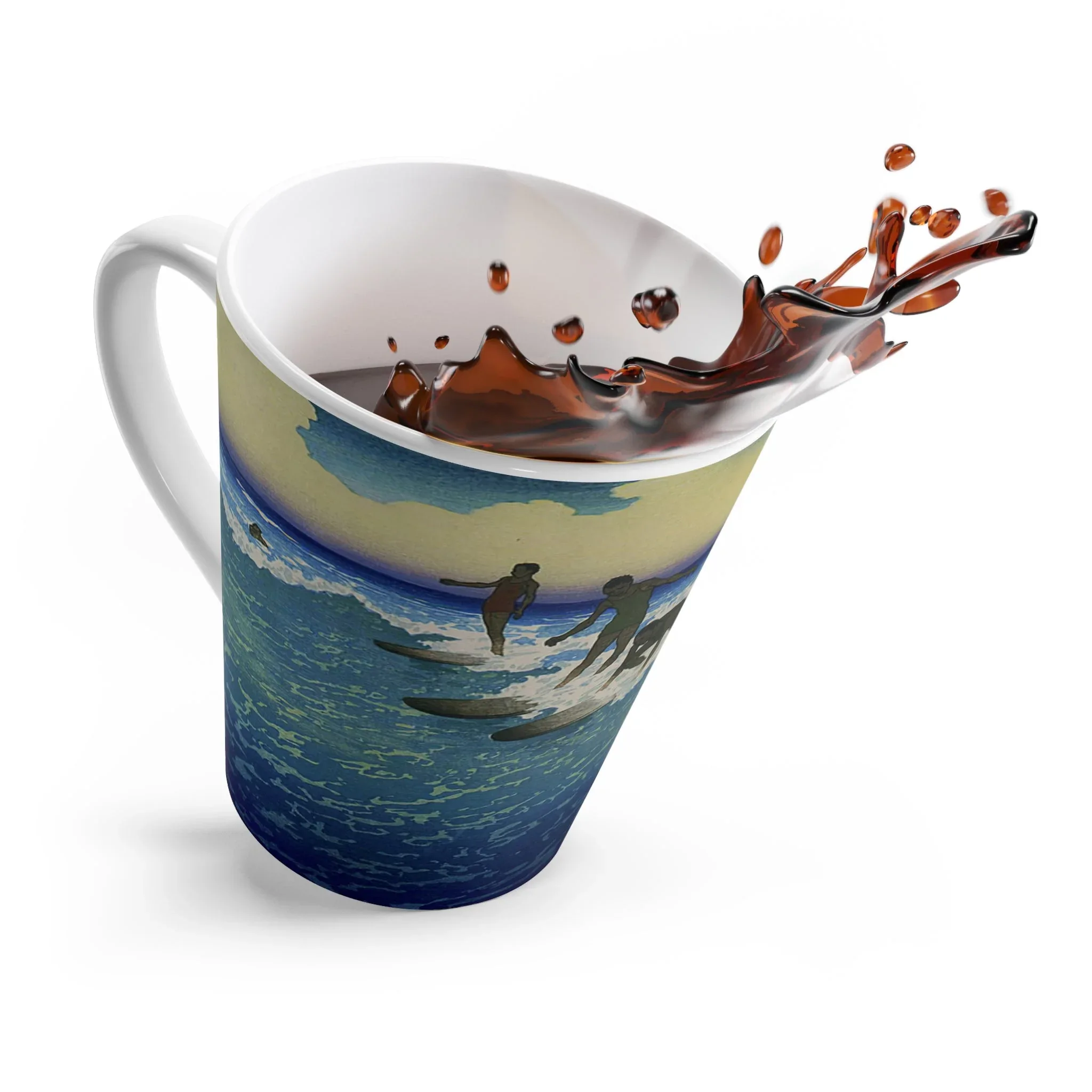 Vintage Surfers Latte Mug - Image 4