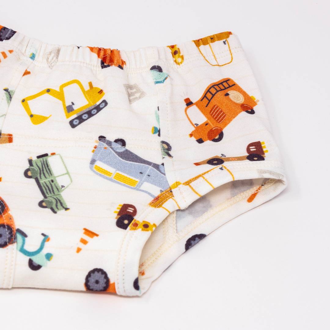 Vintage Transportation Potty Organic Training Underpants - Image 3