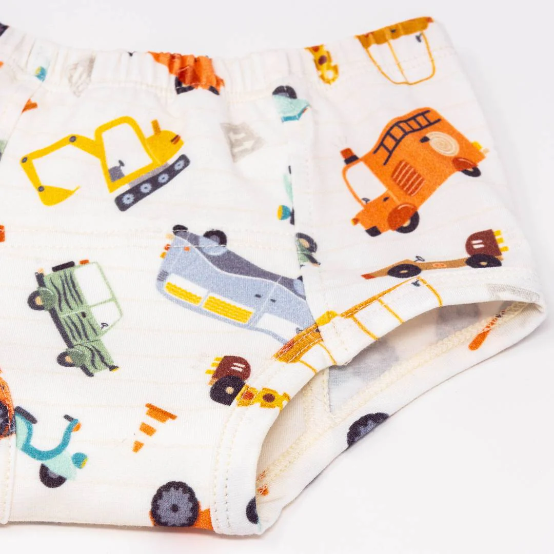 Vintage Transportation Potty Organic Training Underpants - Image 4