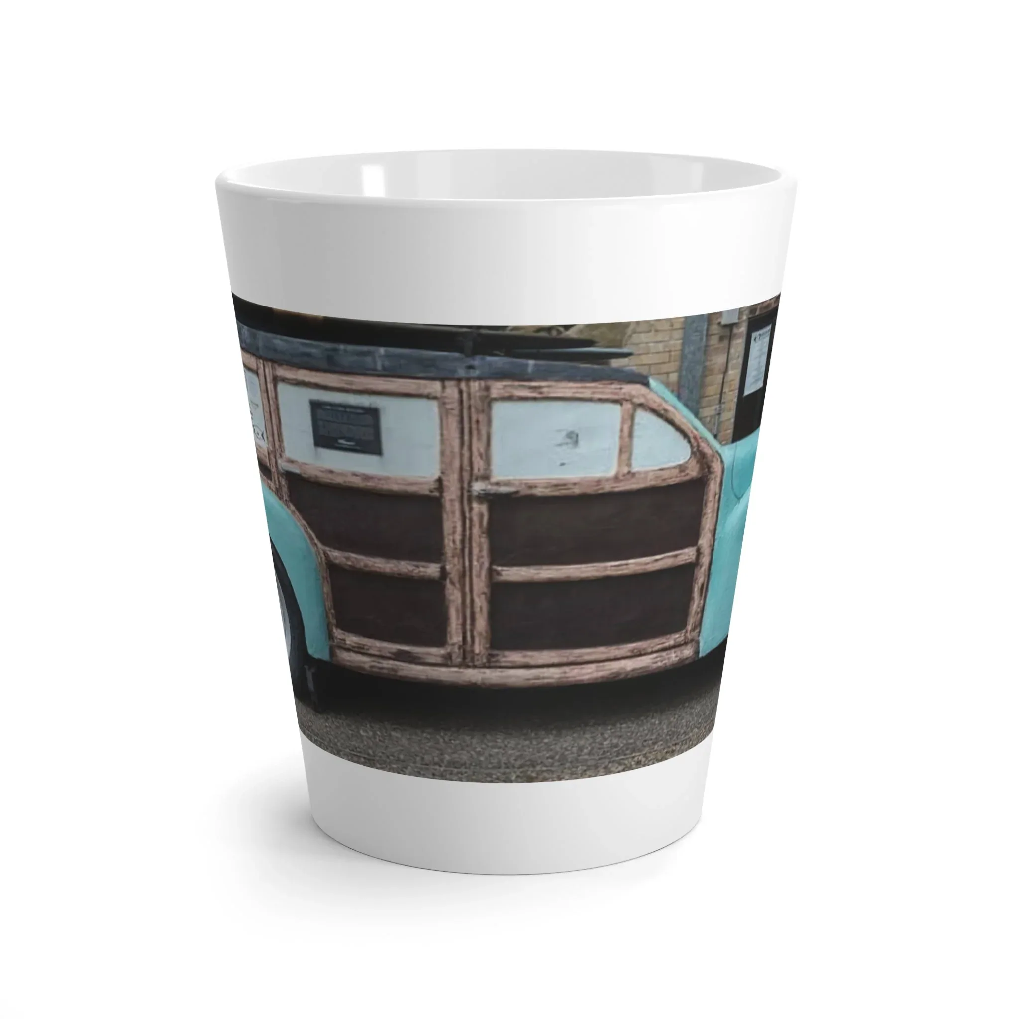 Vintage Woodie Latte Mug - Image 2
